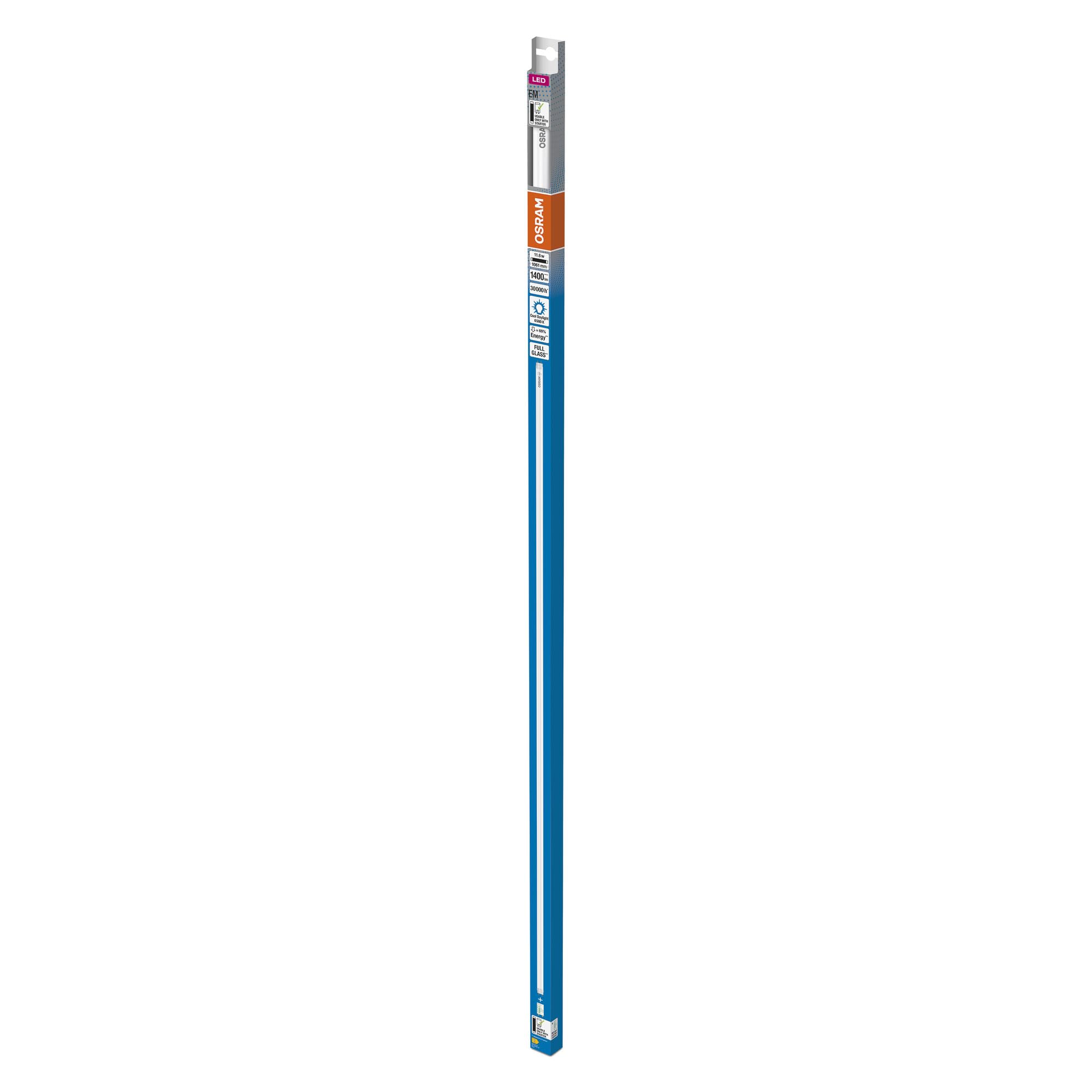 ams OSRAM LED-Röhre T8 1050mm G13 11,6W Tageslichtweiß