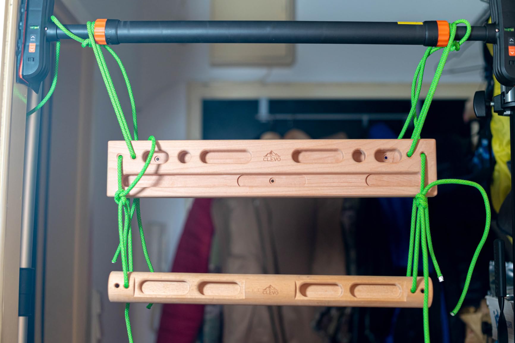 Clevo Fingerboard Flex Hangboard Holz 2 Griffreihen