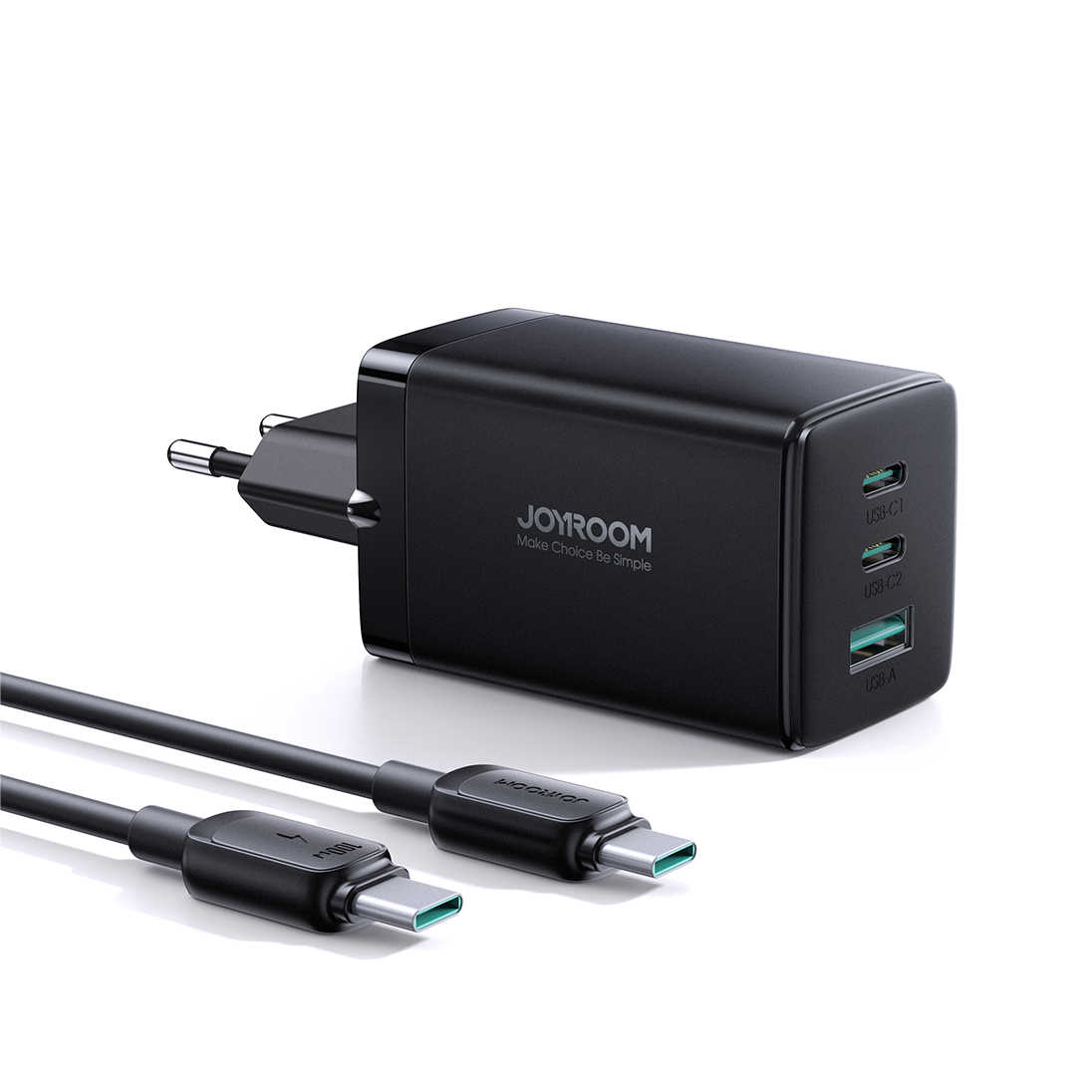 JOYROOM Chargers JR-TCG01 Ladegerät 65W GaN schwarz