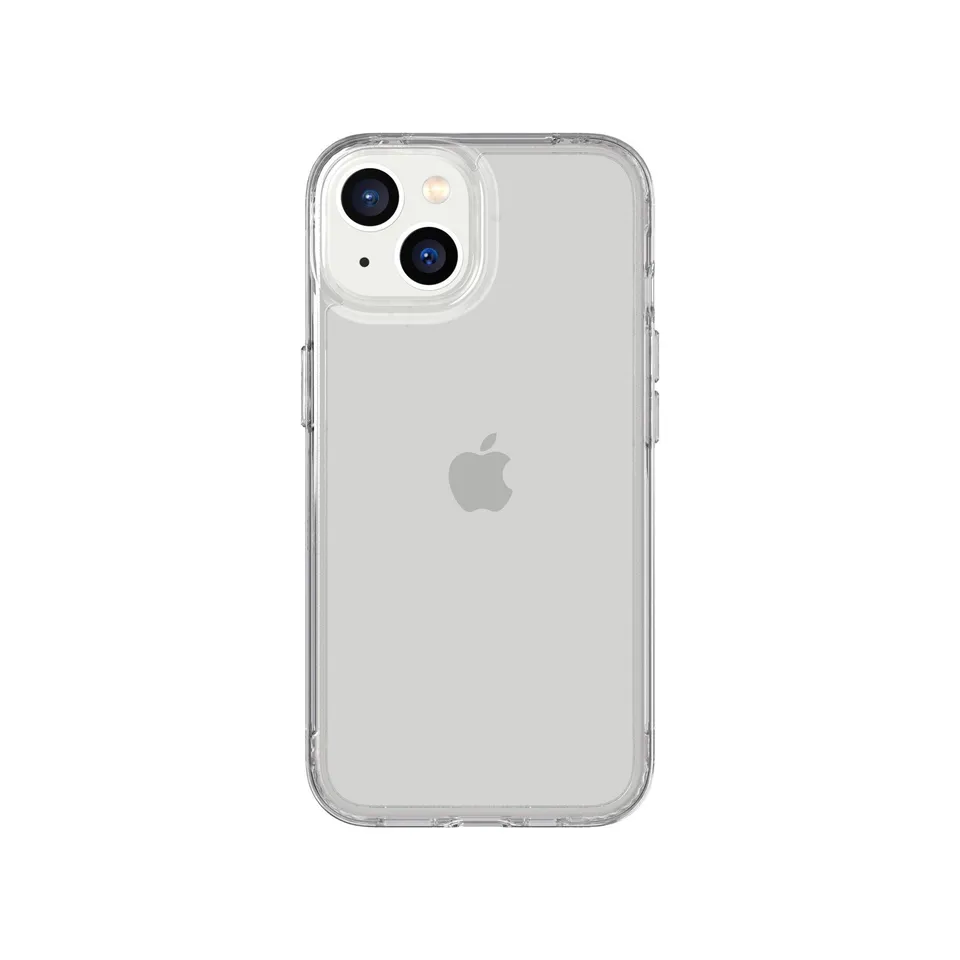Tech21 EvoClear iPhone 13/14/15/16e/17e Hülle Transparent Anti-Yellow