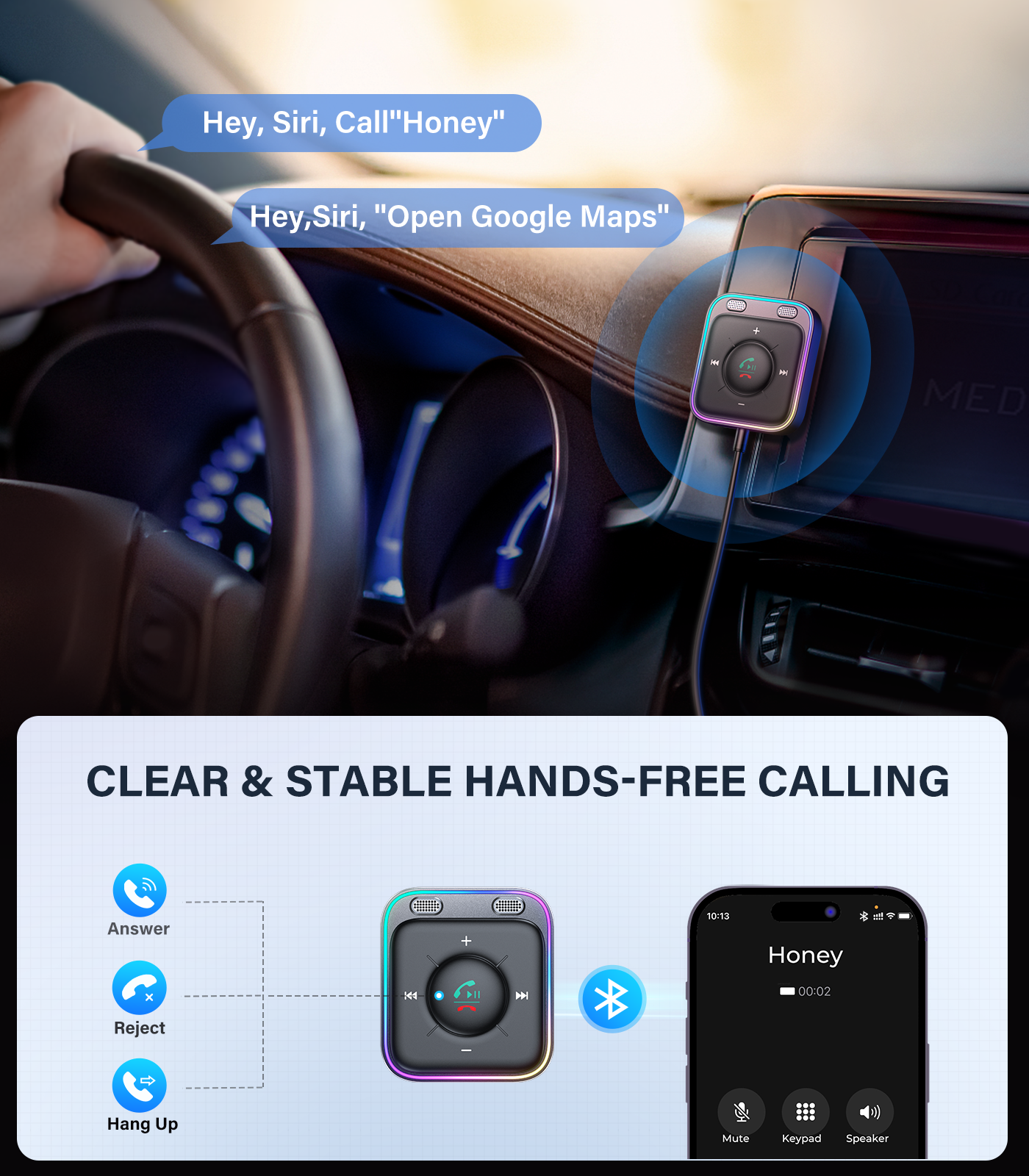 JOYROOM JR-CB3 Bluetooth 5.3 Empfaenger Aux Adapter Schwarz