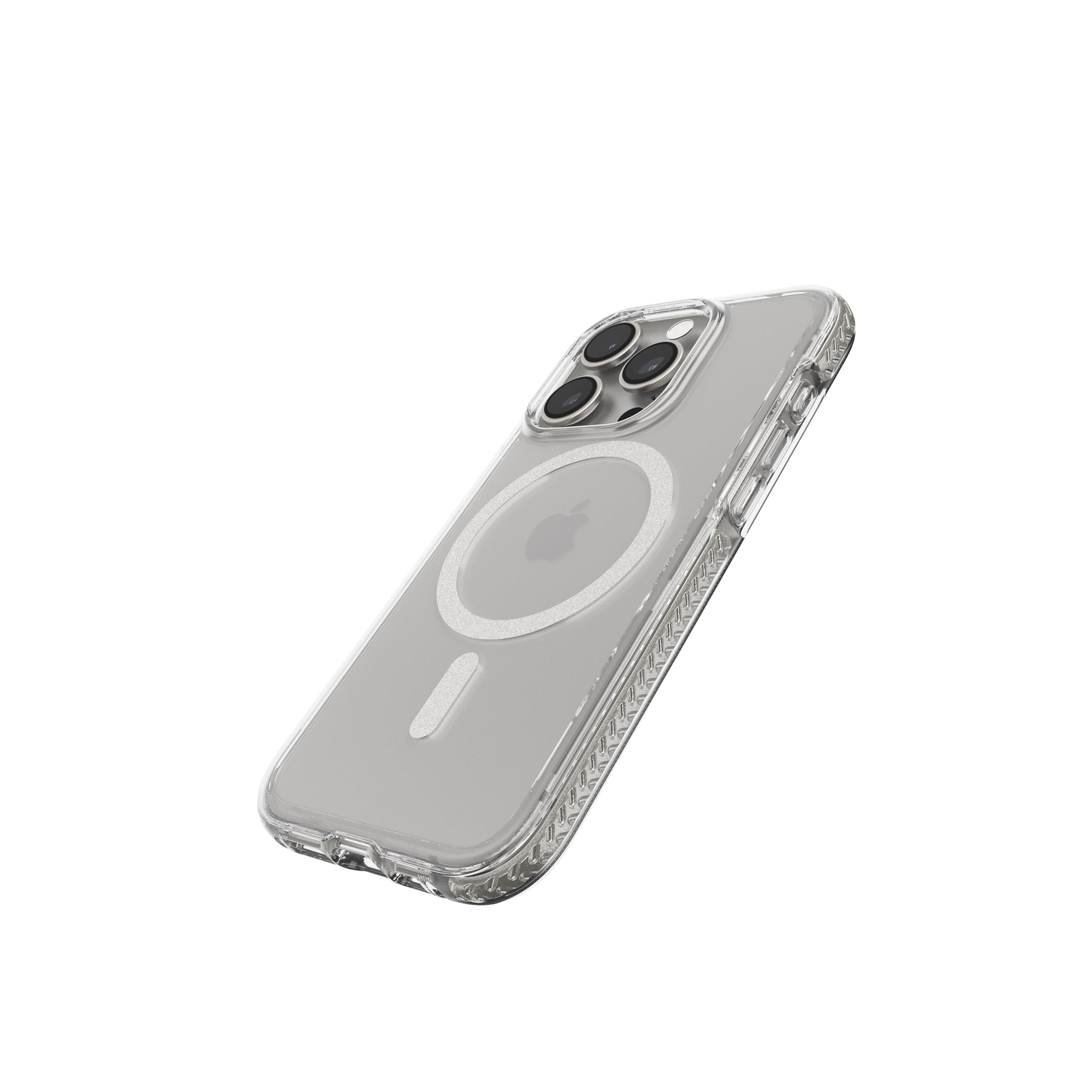 Tech21 EvoCrystal iPhone 15 Pro Hülle White Titanium