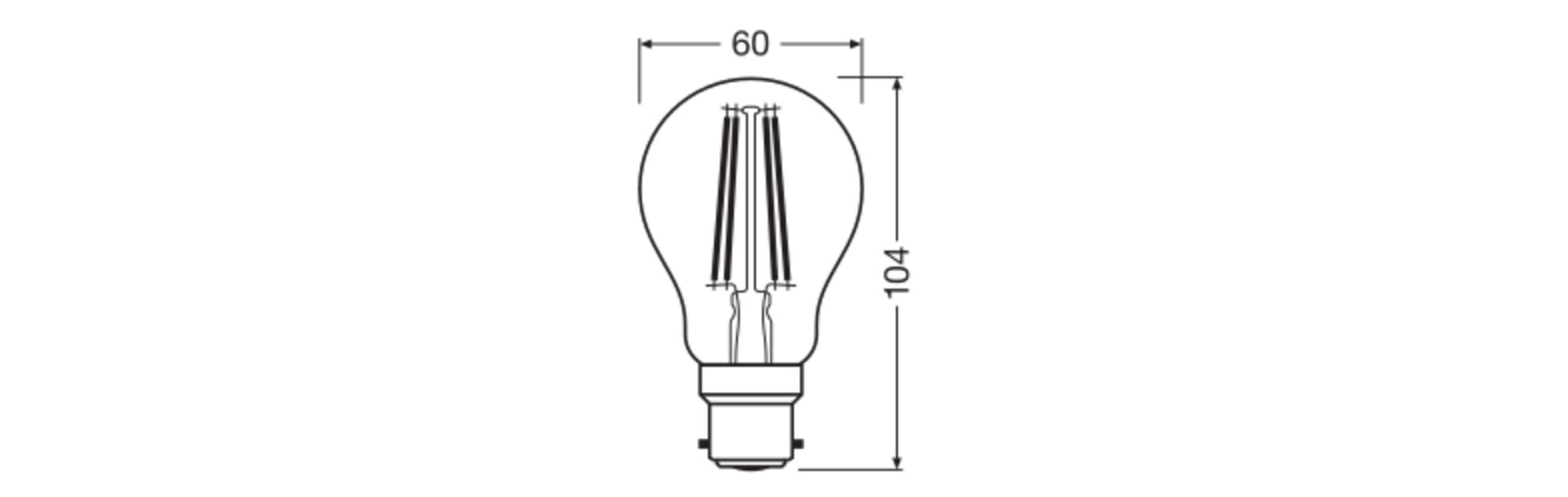OSRAM Star Classic A60 Filament LED E27 kaltweiß 60W-Ersatz