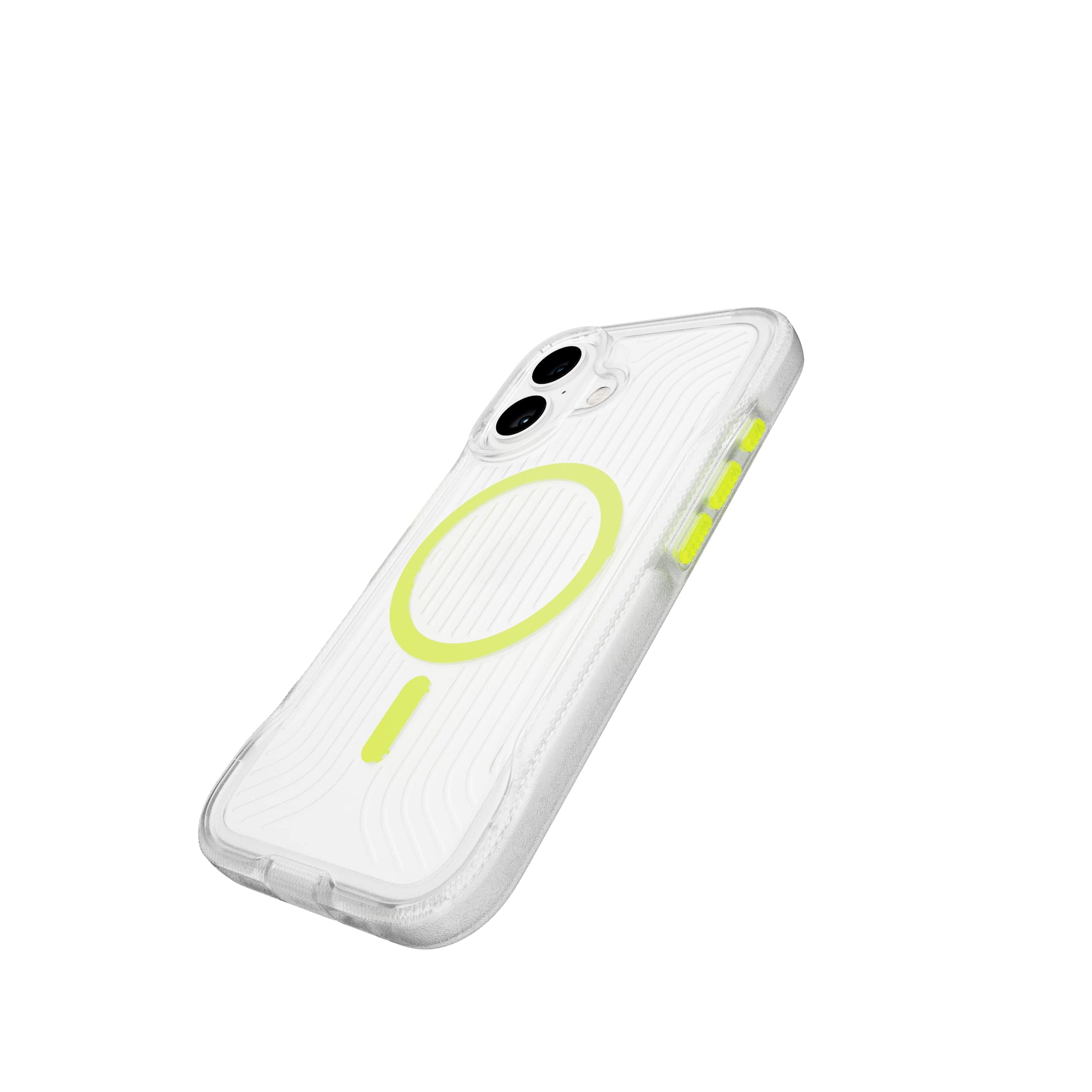 Tech21 FlexPro iPhone 16 Hülle MagSafe Neon Green Glow