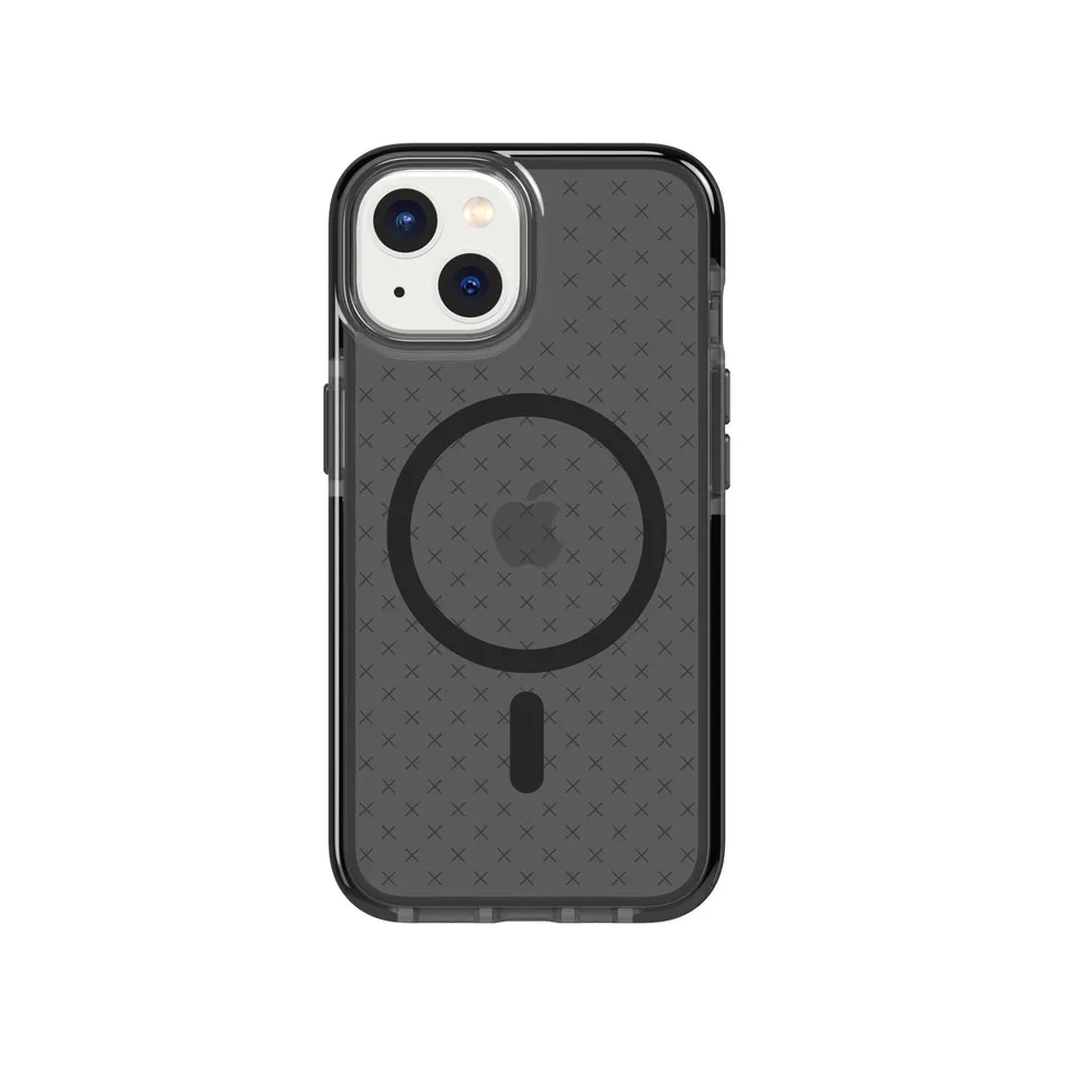 Tech21 EvoCheck MagSafe iPhone 13-17e Hülle smokey black