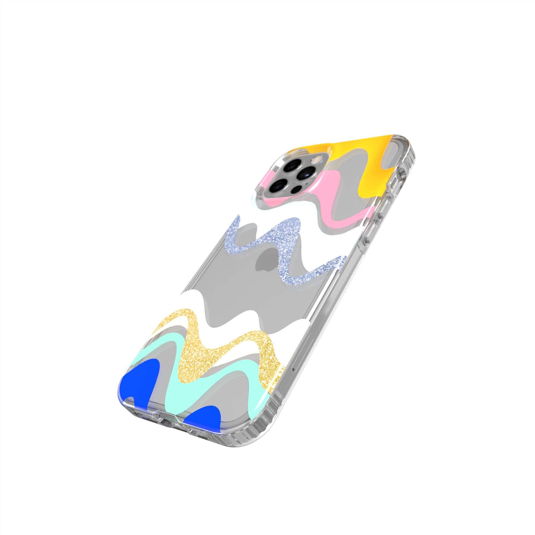 Tech21 EvoArt iPhone 12/12 Pro Hülle Wiggle bunt 12ft