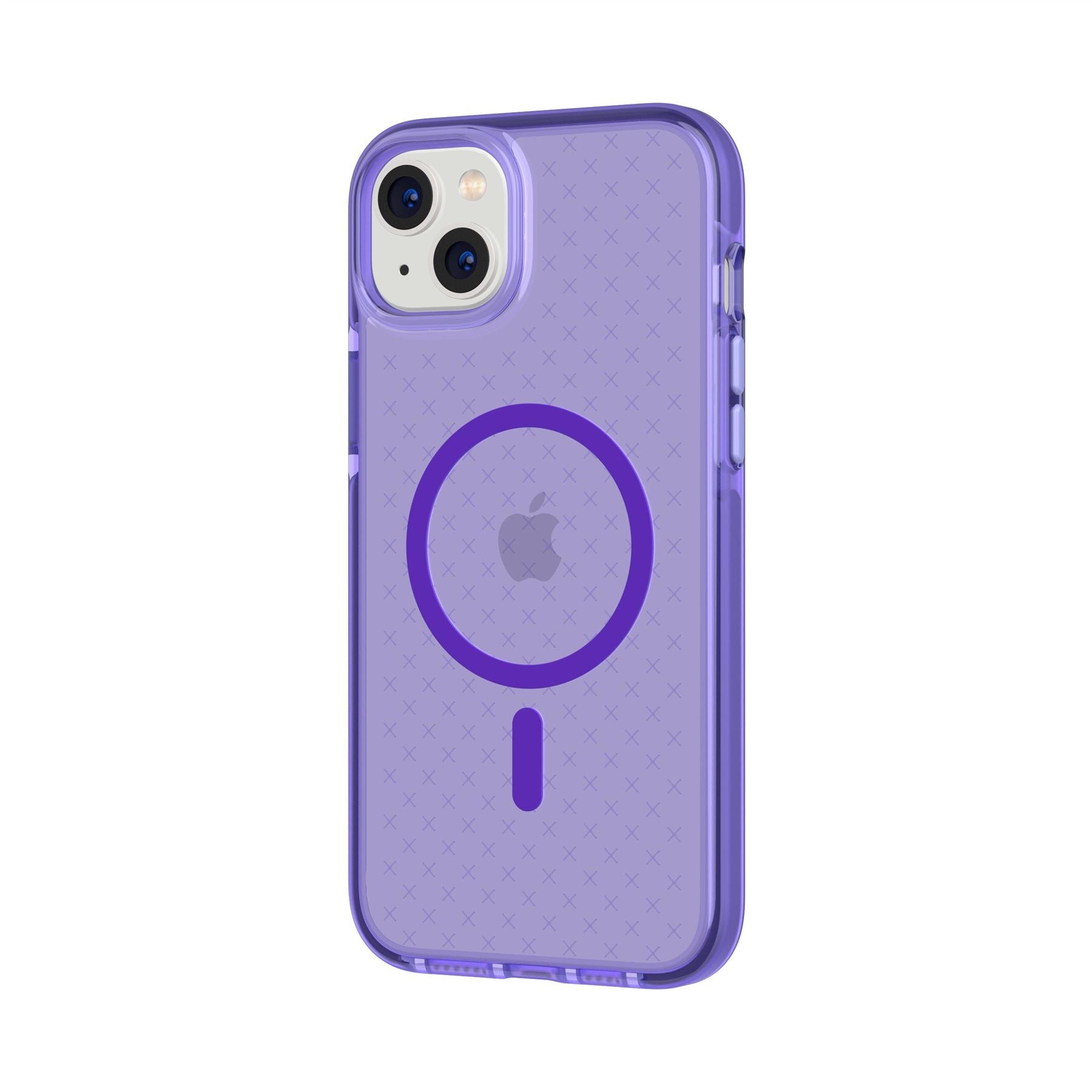 Tech21 EvoCheck iPhone 14 Plus Hülle MagSafe Lila 16ft Schutz