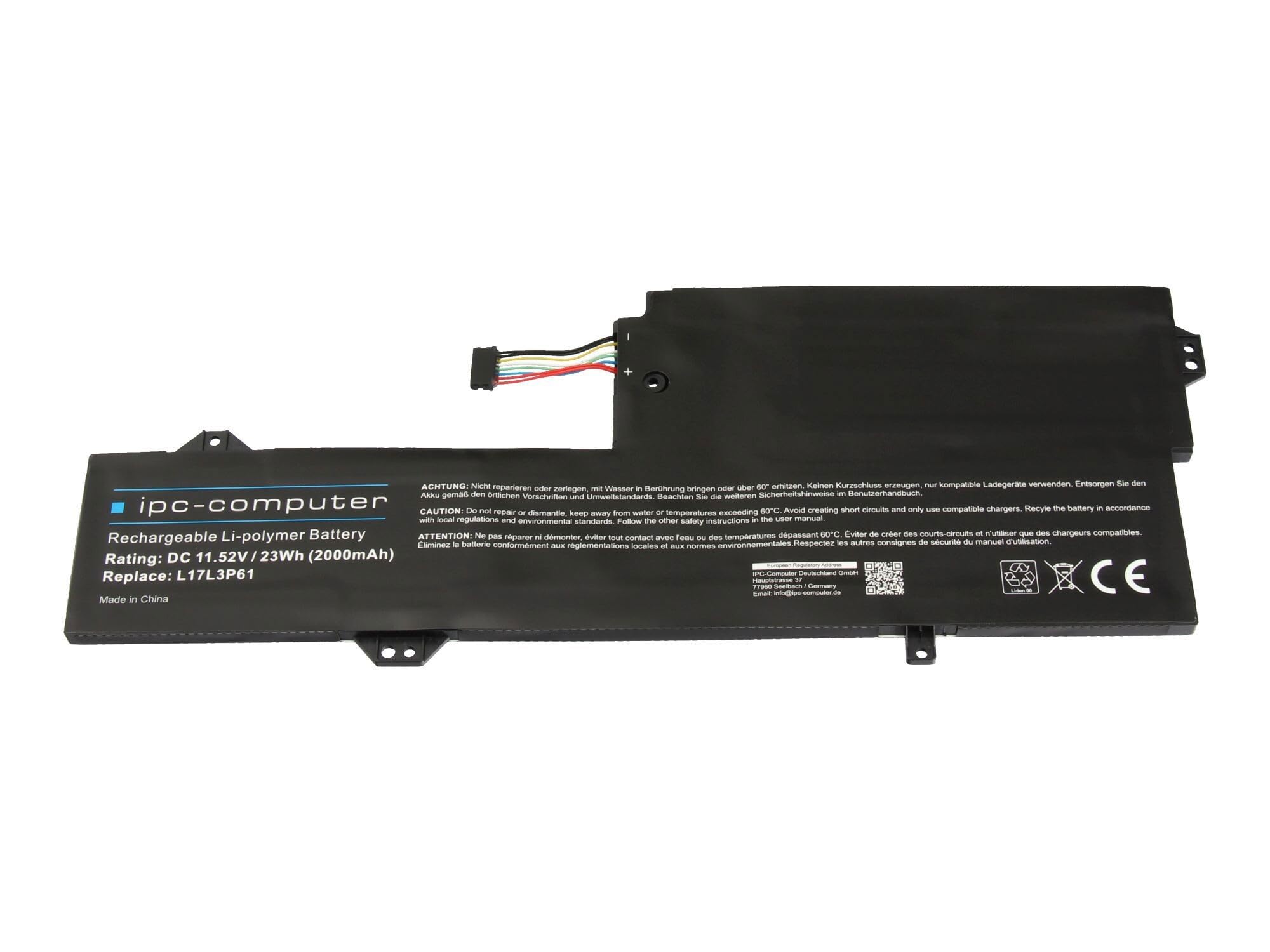 IPC-Computer Akkus 5B10N87359 Laptop Akku 23Wh
