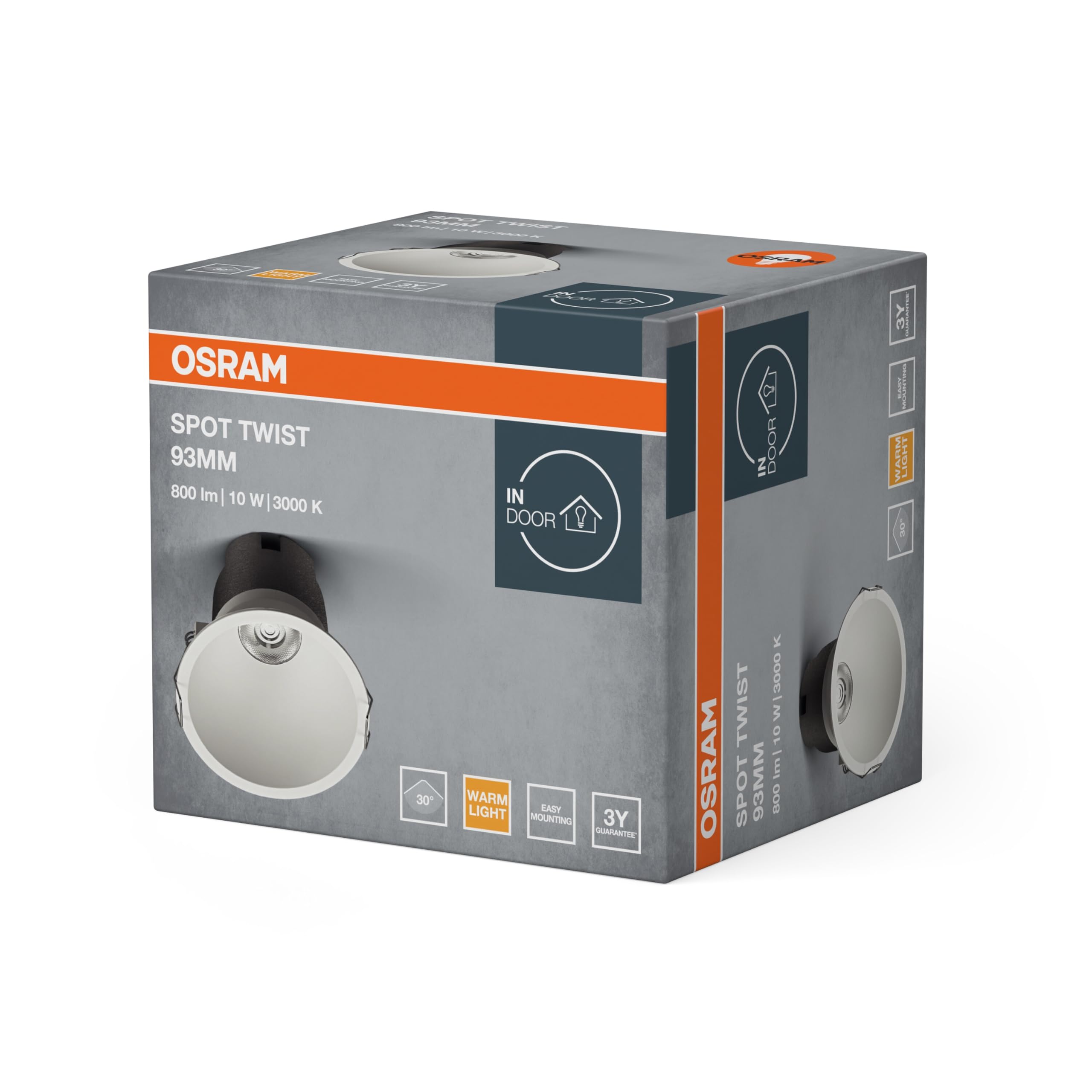 OSRAM SMART+ SPOT TWIST Einbau-Downlight weiß 10W 3000K