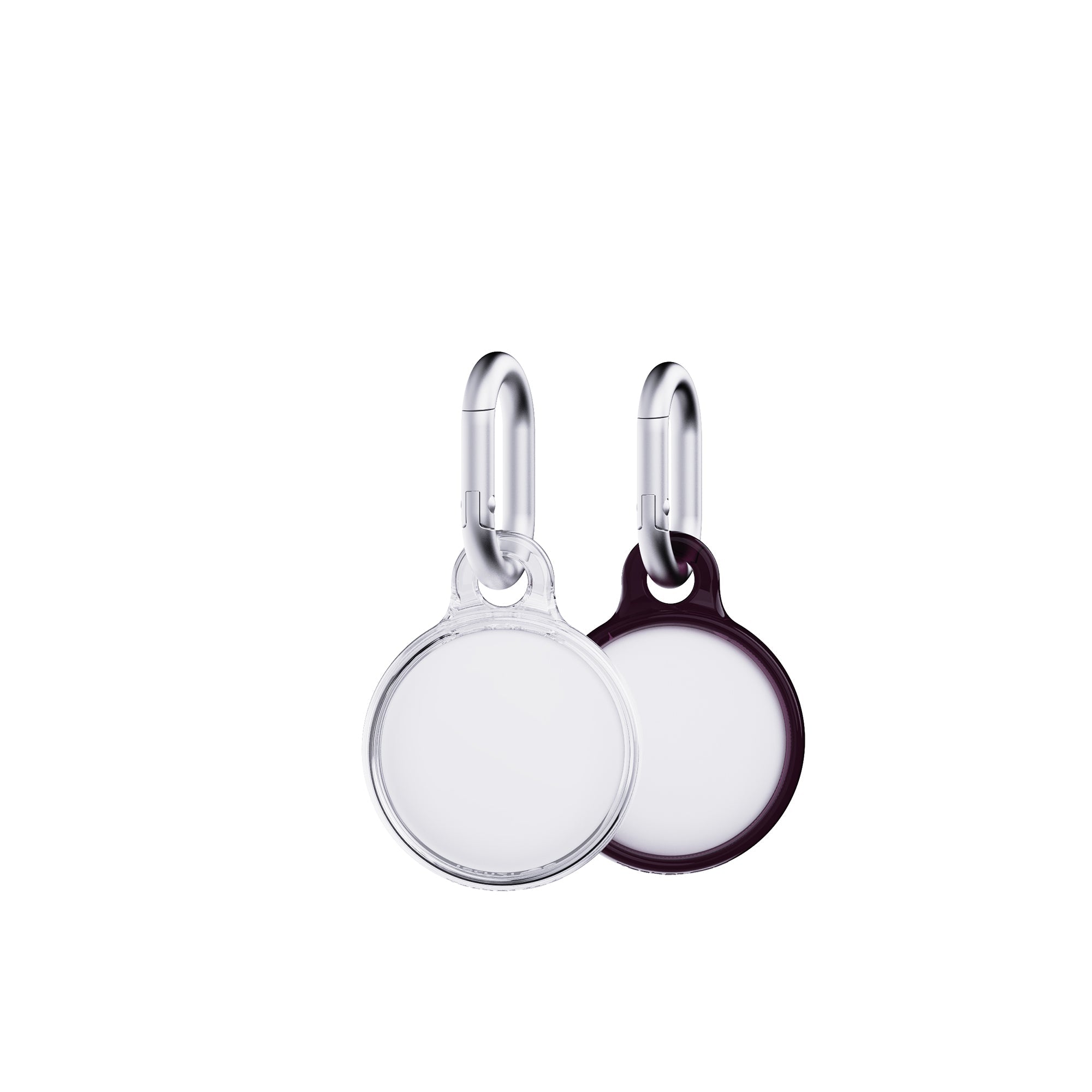 Tech21 EvoPop AirTag Anhänger 2er-Pack Cherry Lacquer & Clear