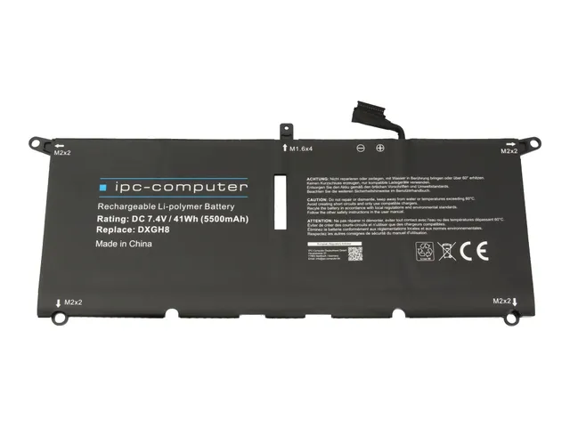 IPC-Computer Akkus H754V Laptop Akku 41Wh schwarz