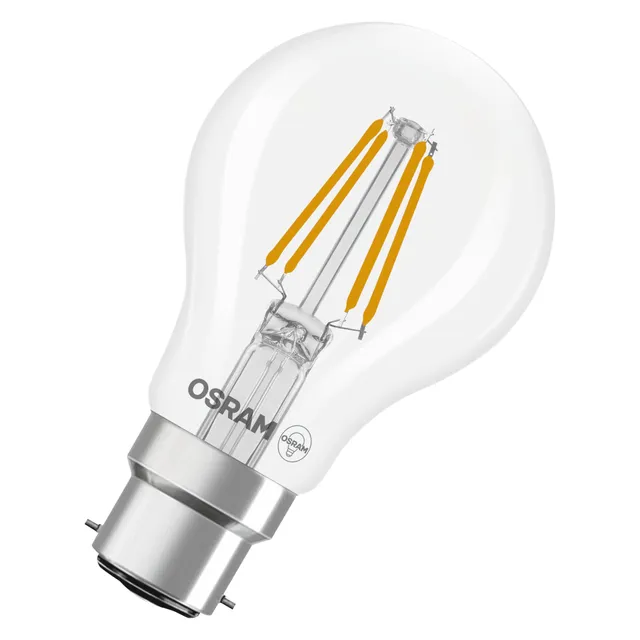 ams OSRAM Star A 40 Filament LED-Birne B22d Klar 1er-Pack 4000K