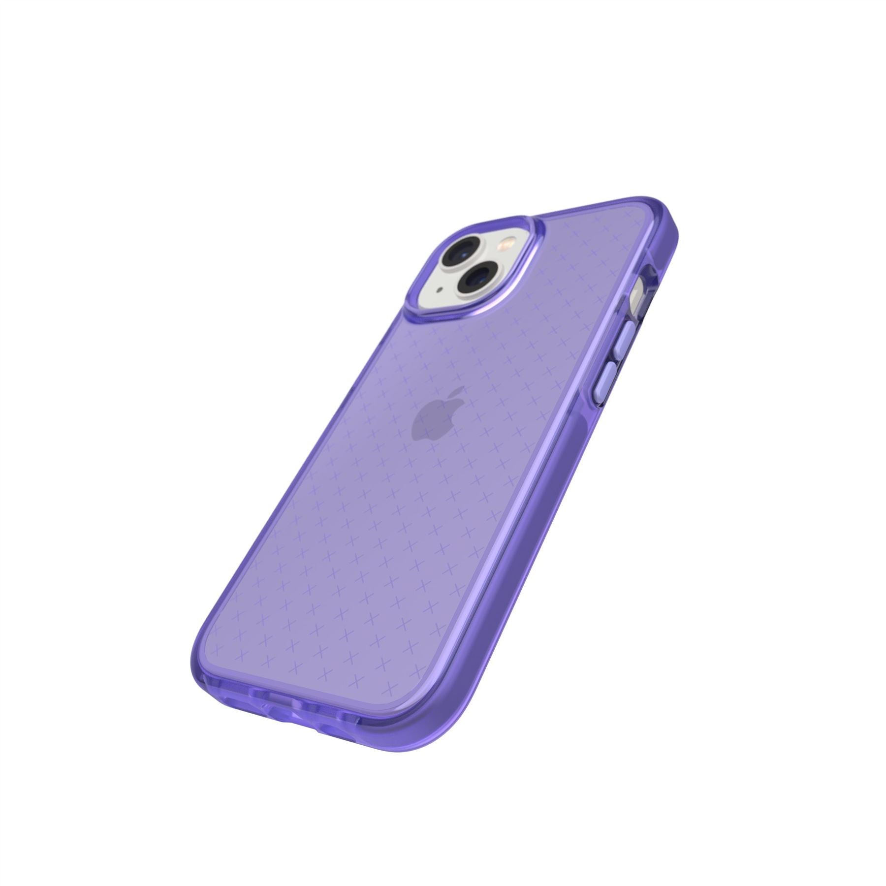 Tech21 EvoCheck iPhone 13/14/15/16e Hülle Lila transparent