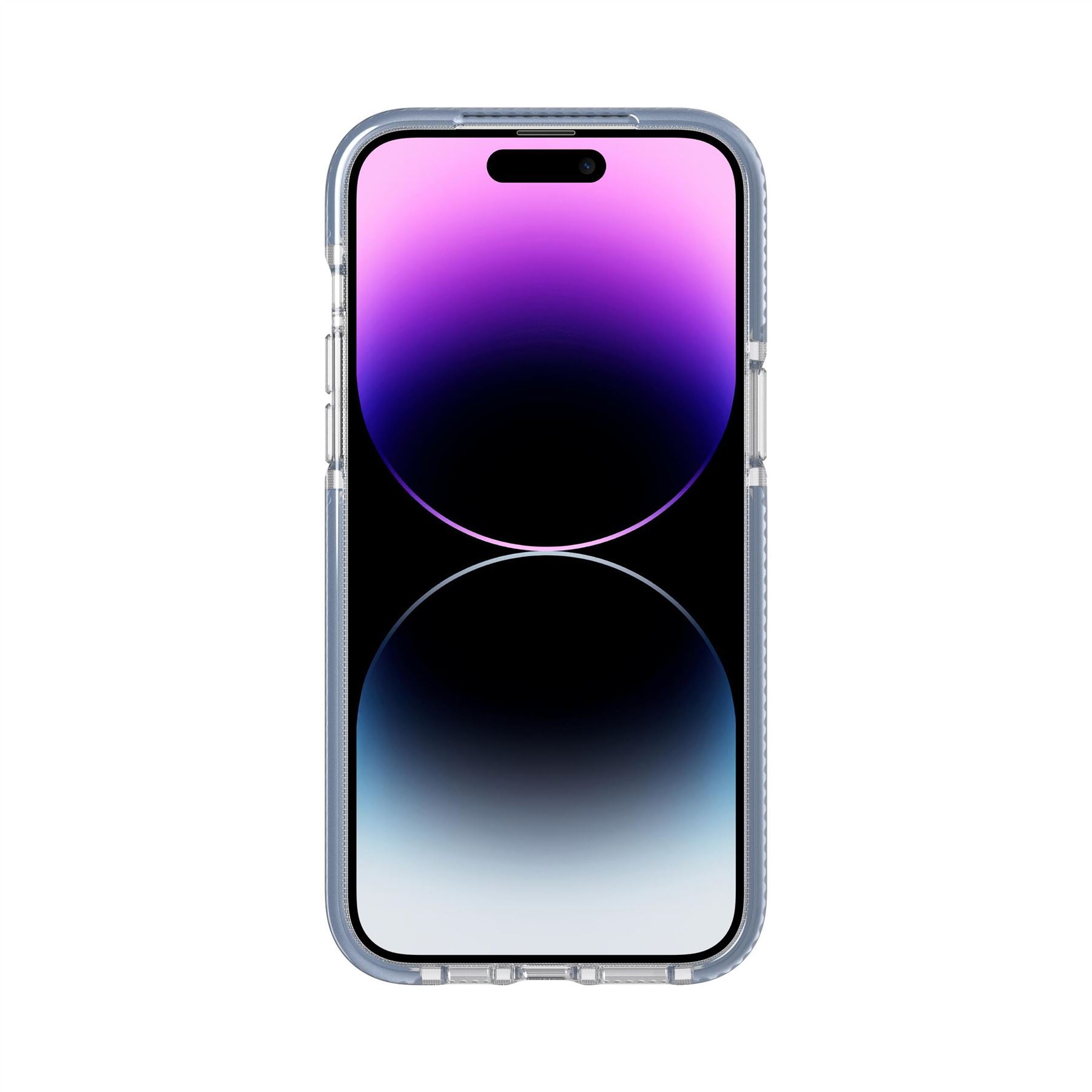 Tech21 EvoCrystal iPhone 14 Pro Max Handyhülle Steel Blue MagSafe