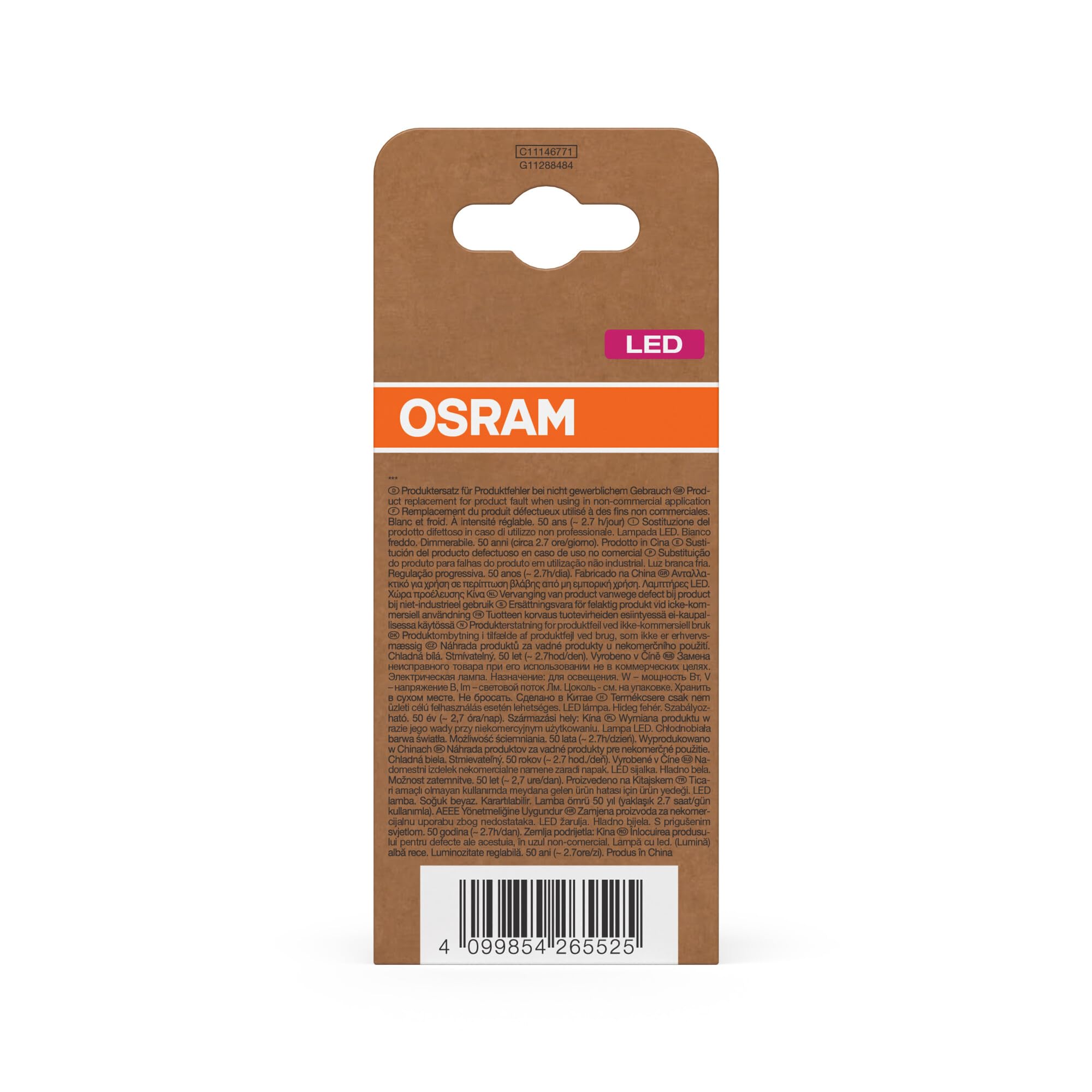 ams OSRAM LED Classic A 60 Filament DIM E27 Energieklasse A