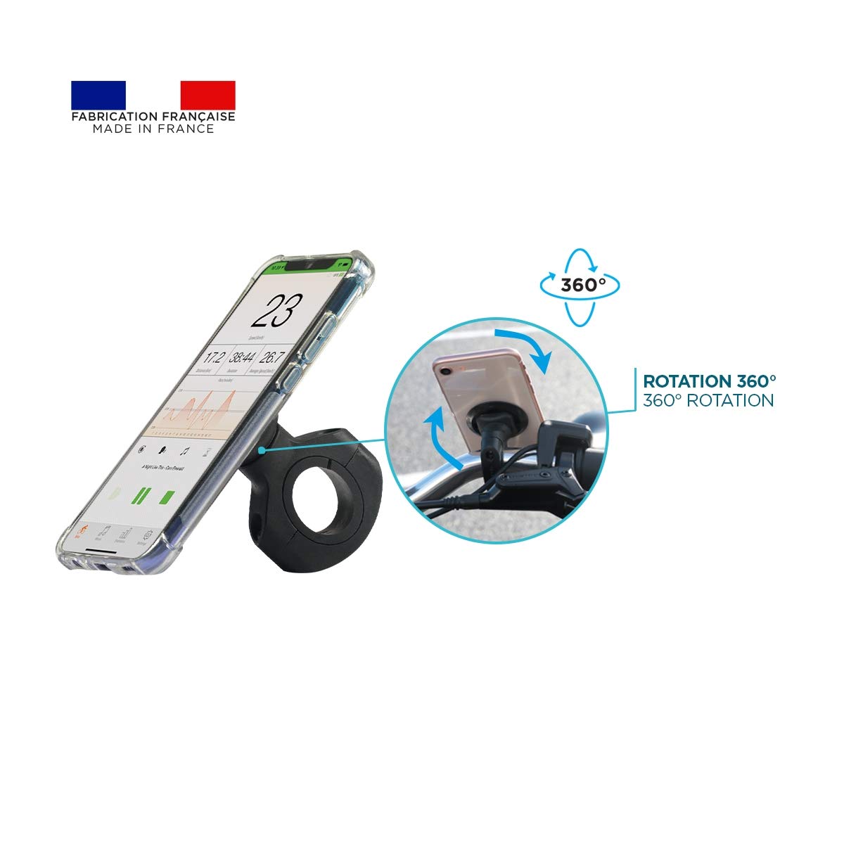Mobilis 44020 Telefonhalterung Schwarz U.Fix Bike