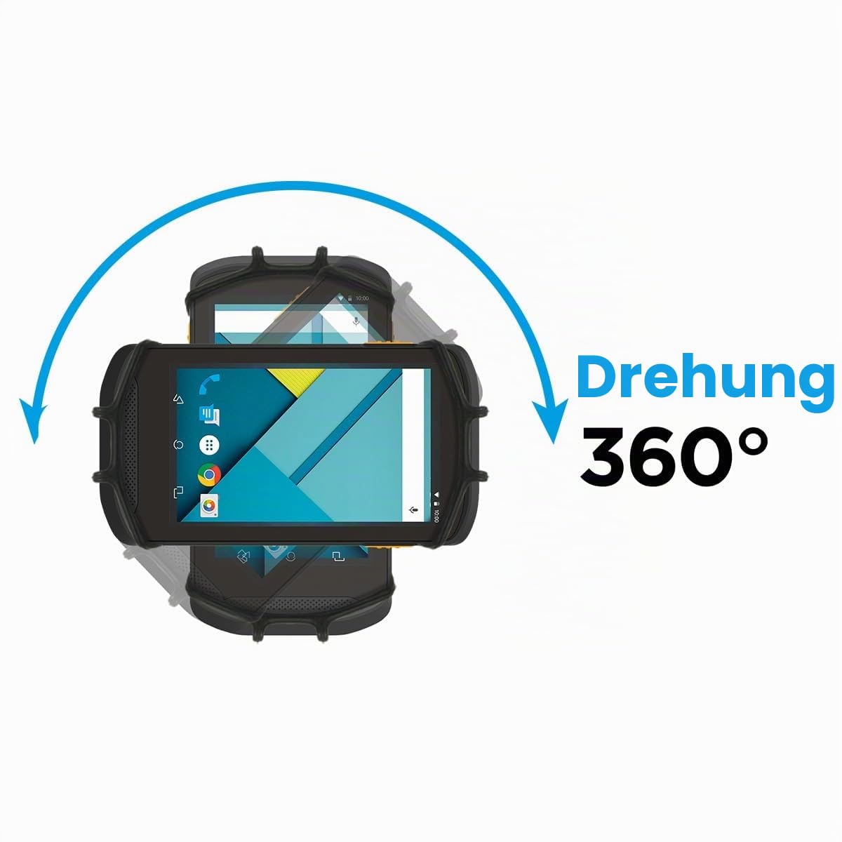 Mobilis Universal Armband 5-7 Zoll Smartphone Halterung 360° Silikon