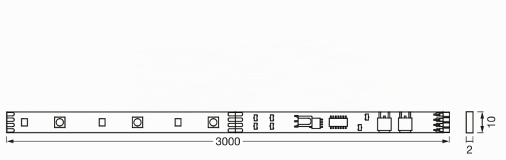 OSRAM SMART+ FLEX LED-Streifen 3m RC 600lm TV