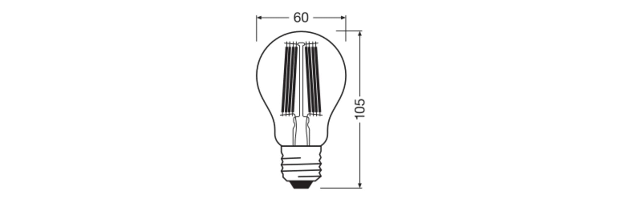 OSRAM LED Classic A 100 Filament E27 dimmbar