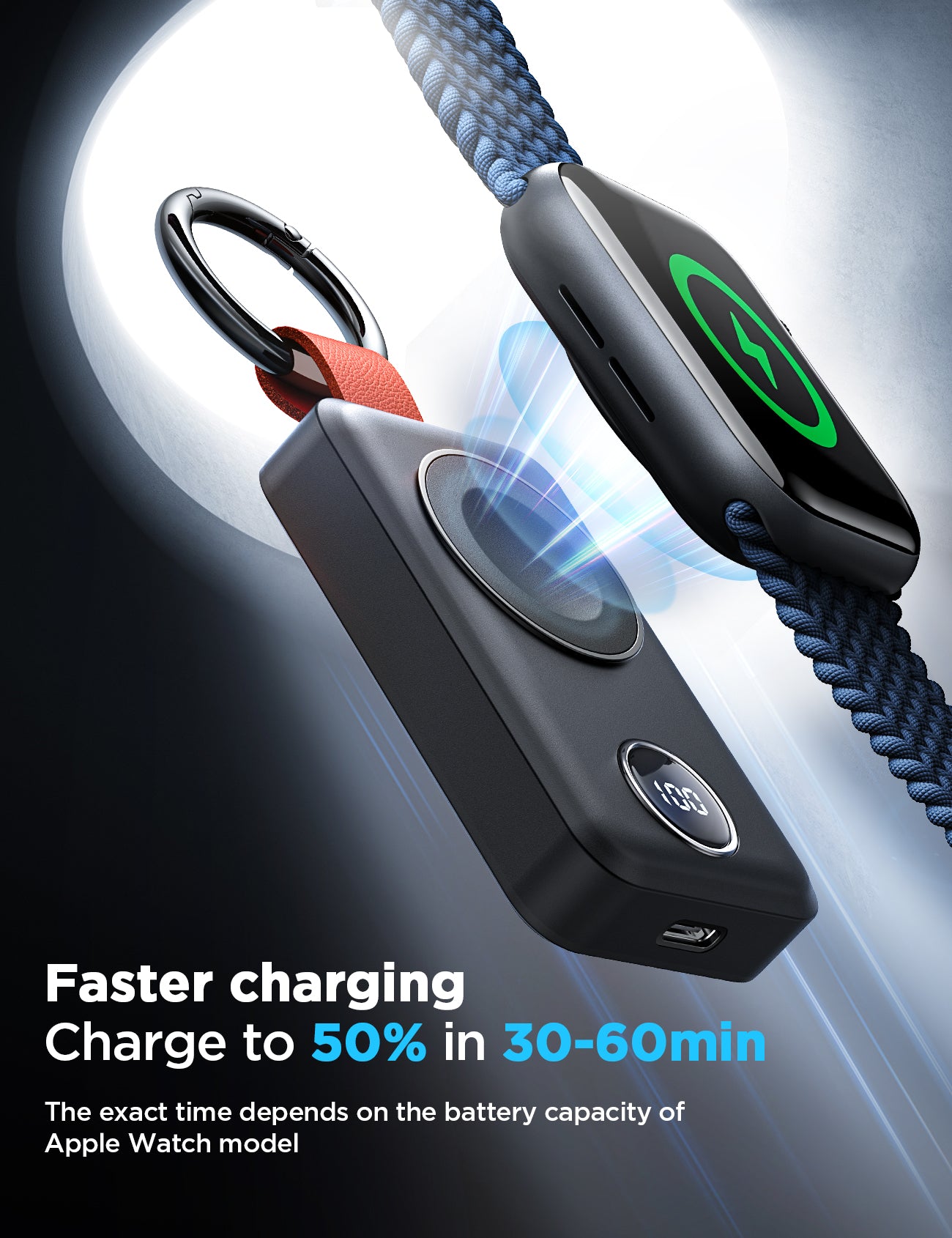 JOYROOM JR-WQW01 Watch Charger 2000mAh Schwarz