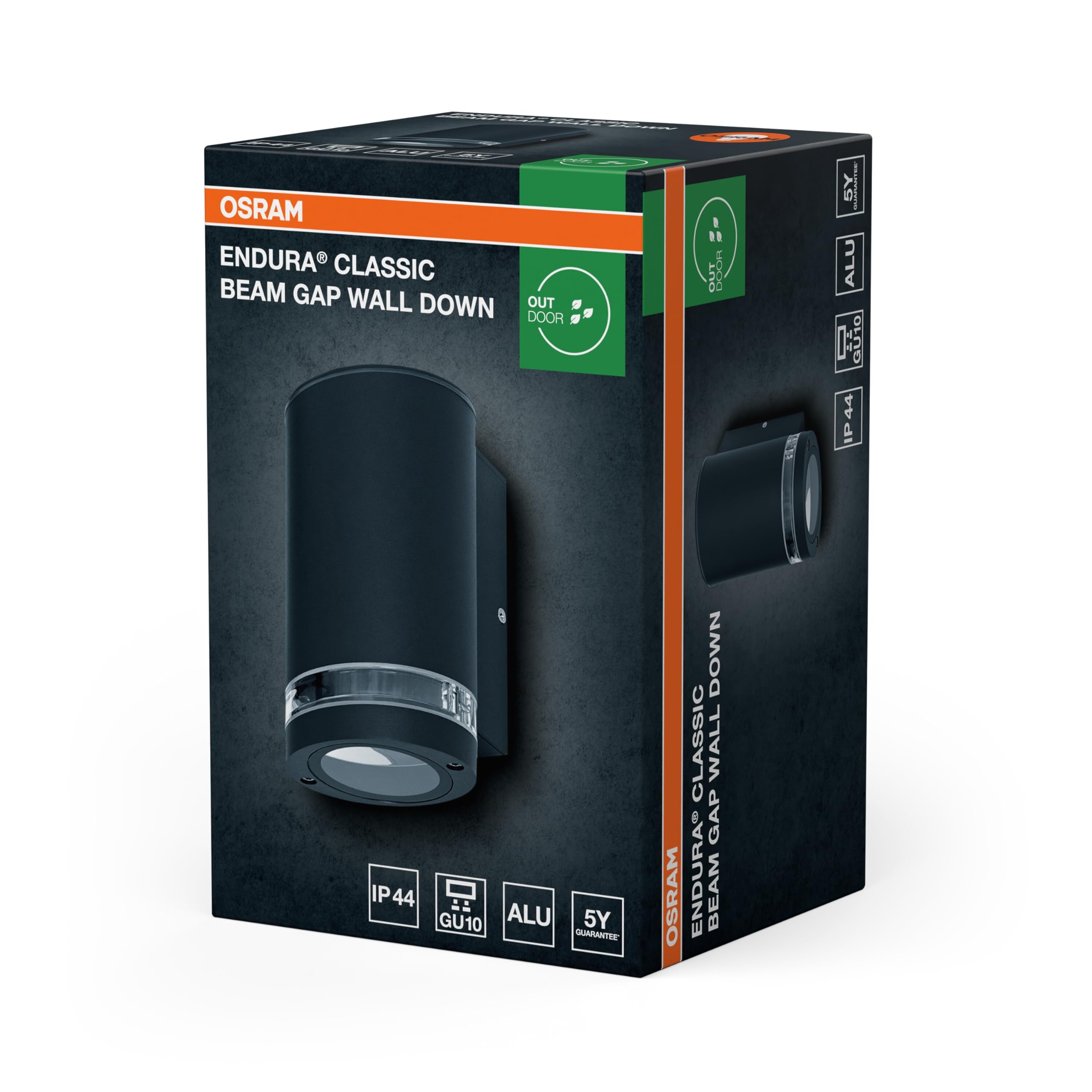 OSRAM Beam Gap Außenwandleuchte GU10 dunkelgrau