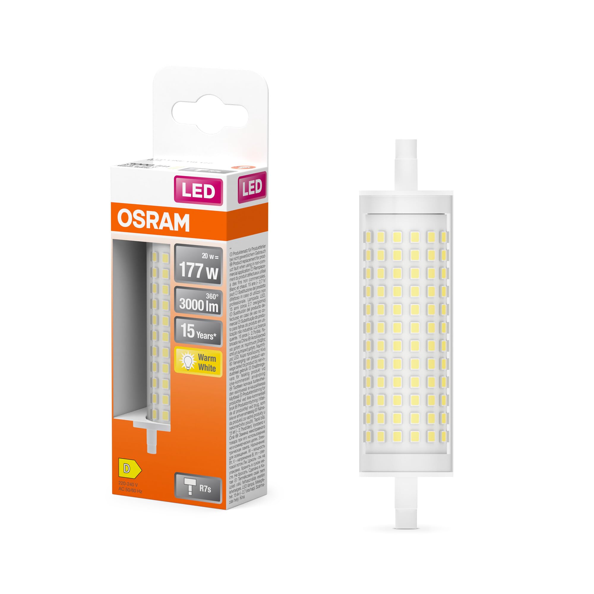 ams OSRAM Slim Line 78 LED Stablampe dimmbar 2700K 75W Ersatz