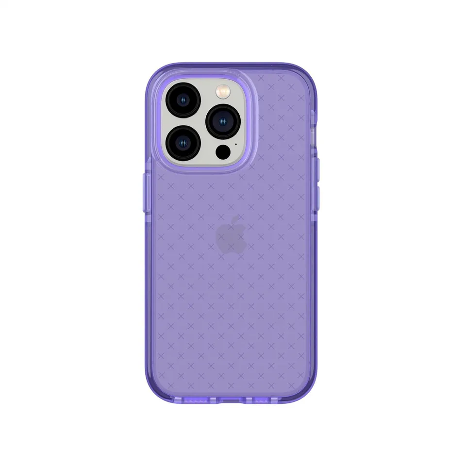 Tech21 EvoCheck iPhone 14 Pro Hülle Wondrous Purple 16ft