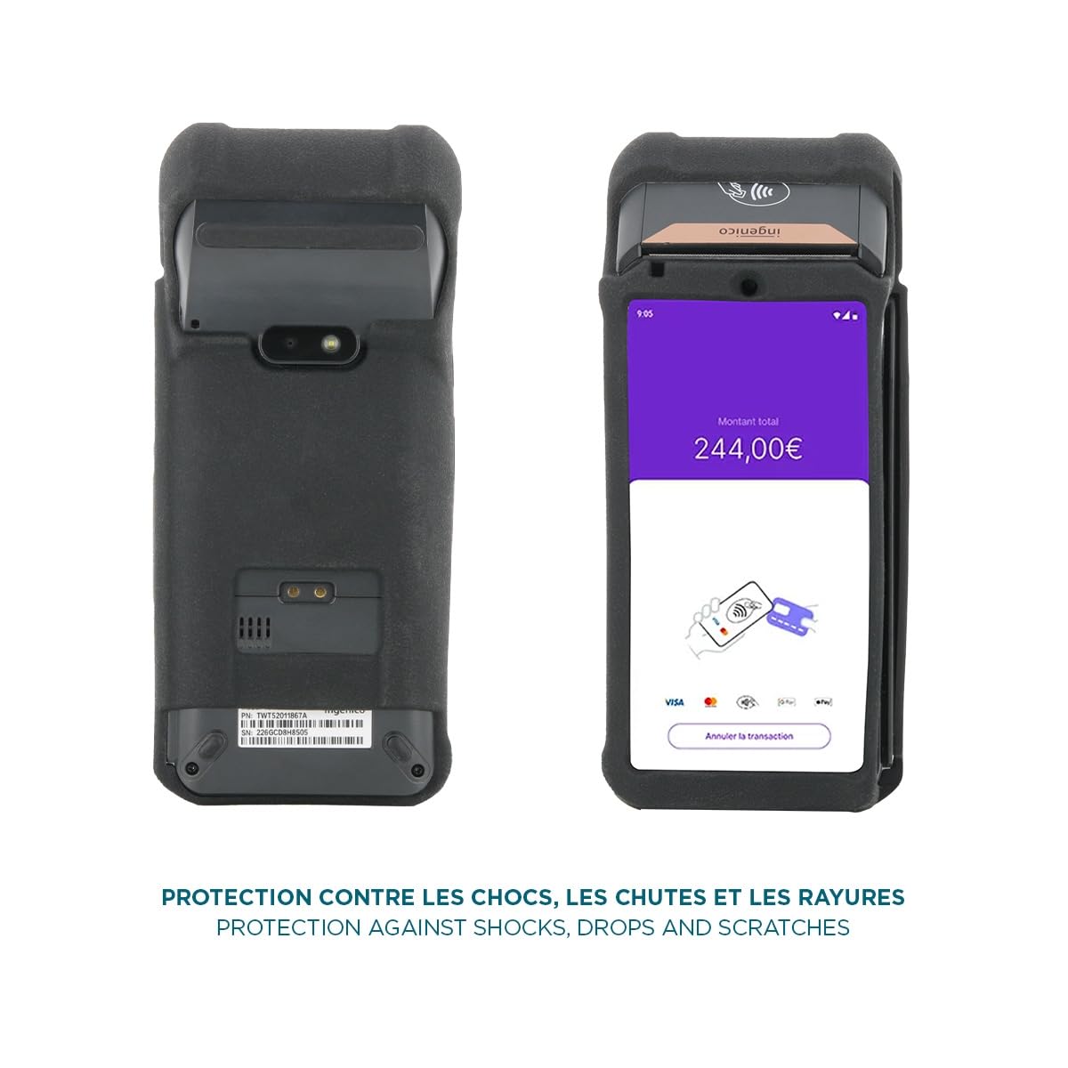Mobilis PROTECH Ingenico DX 8000 Schutzhülle Silikon