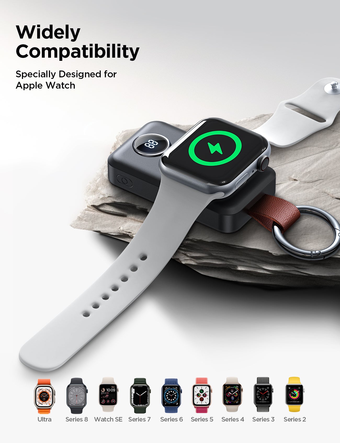 JOYROOM JR-WQW01 Watch Charger 2000mAh Schwarz