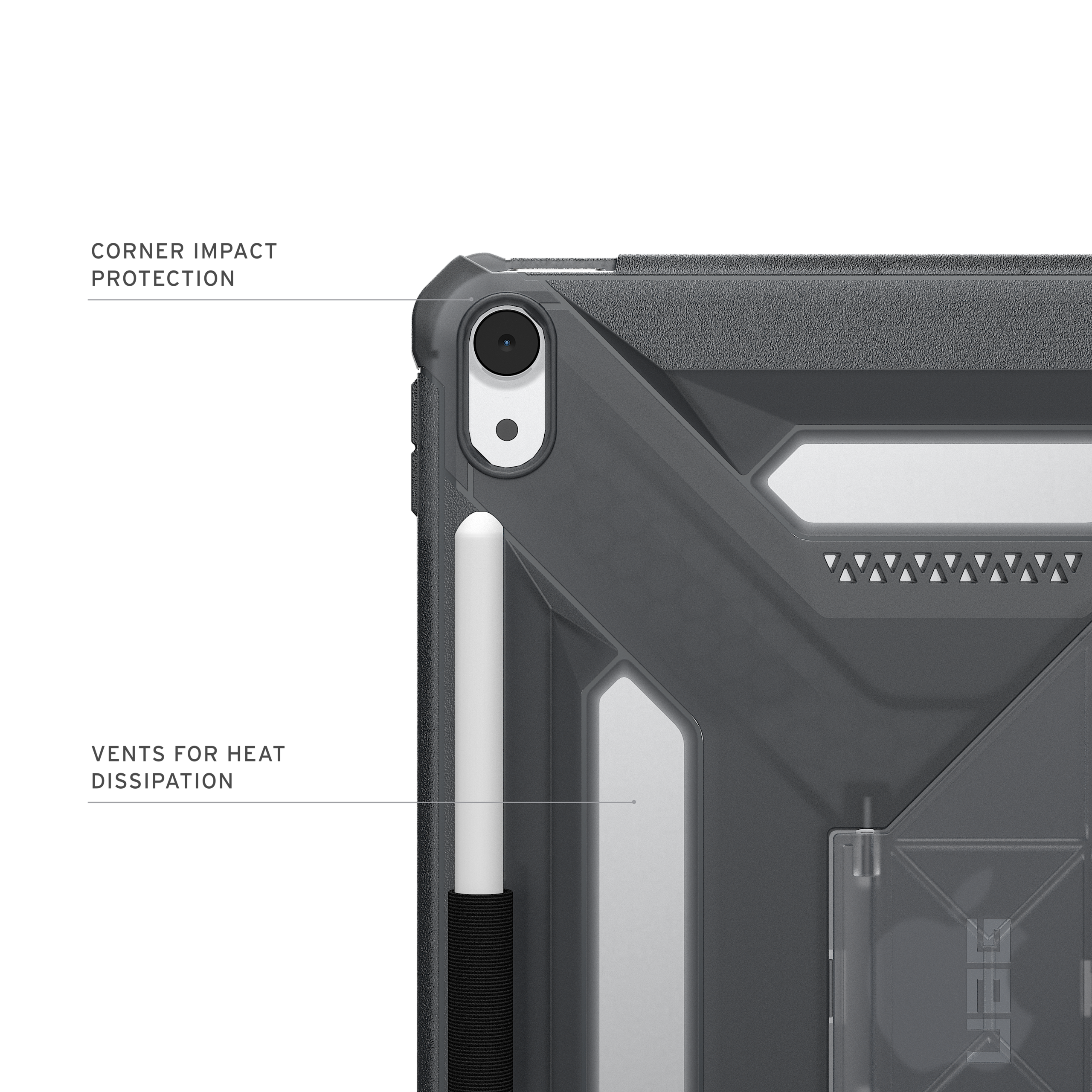 UAG Scout Plus iPad Air 11 Hülle (M2) mit Ständer