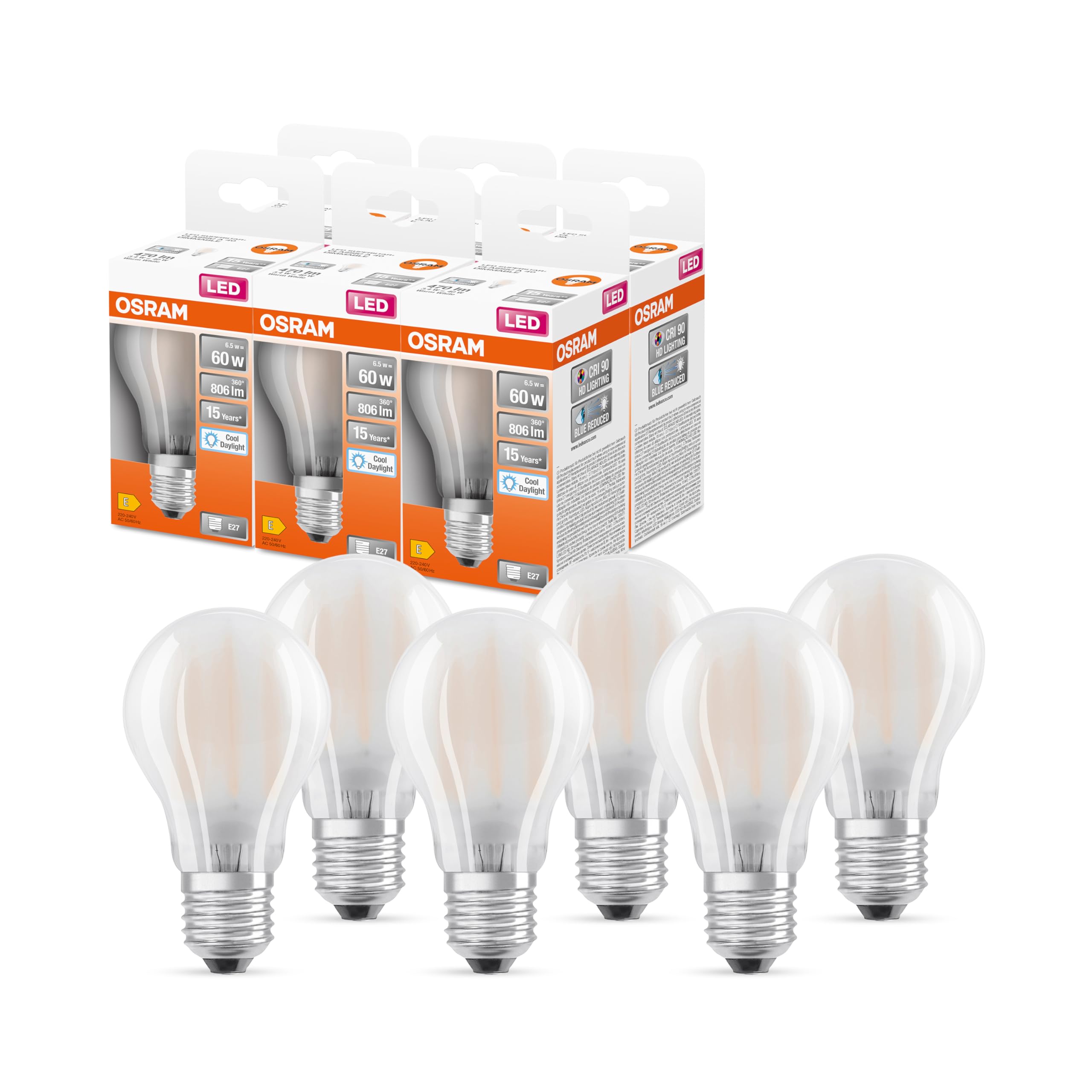 ams OSRAM SUPERSTAR+ Classic P LED E27 Tropfenform 25W warmweiß