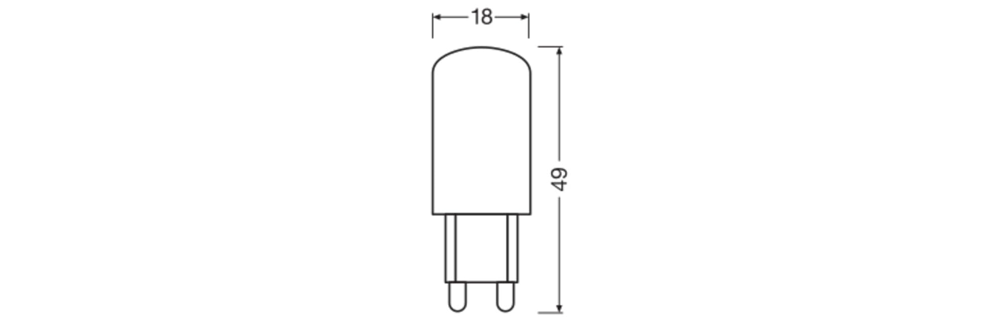 ams OSRAM SMART+ PIN 30 G9 LED warmweiß dimmbar 1 St