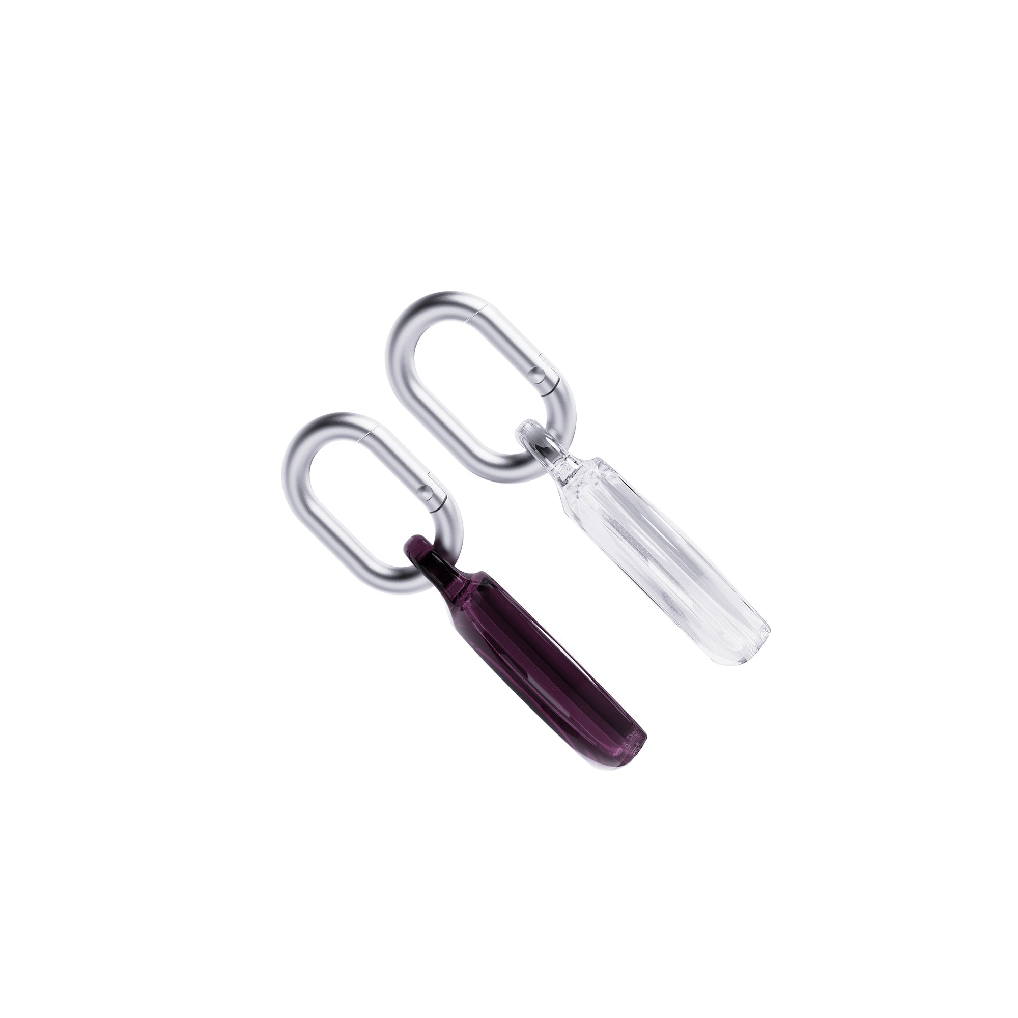 Tech21 EvoPop AirTag Anhänger 2er-Pack Cherry Lacquer & Clear