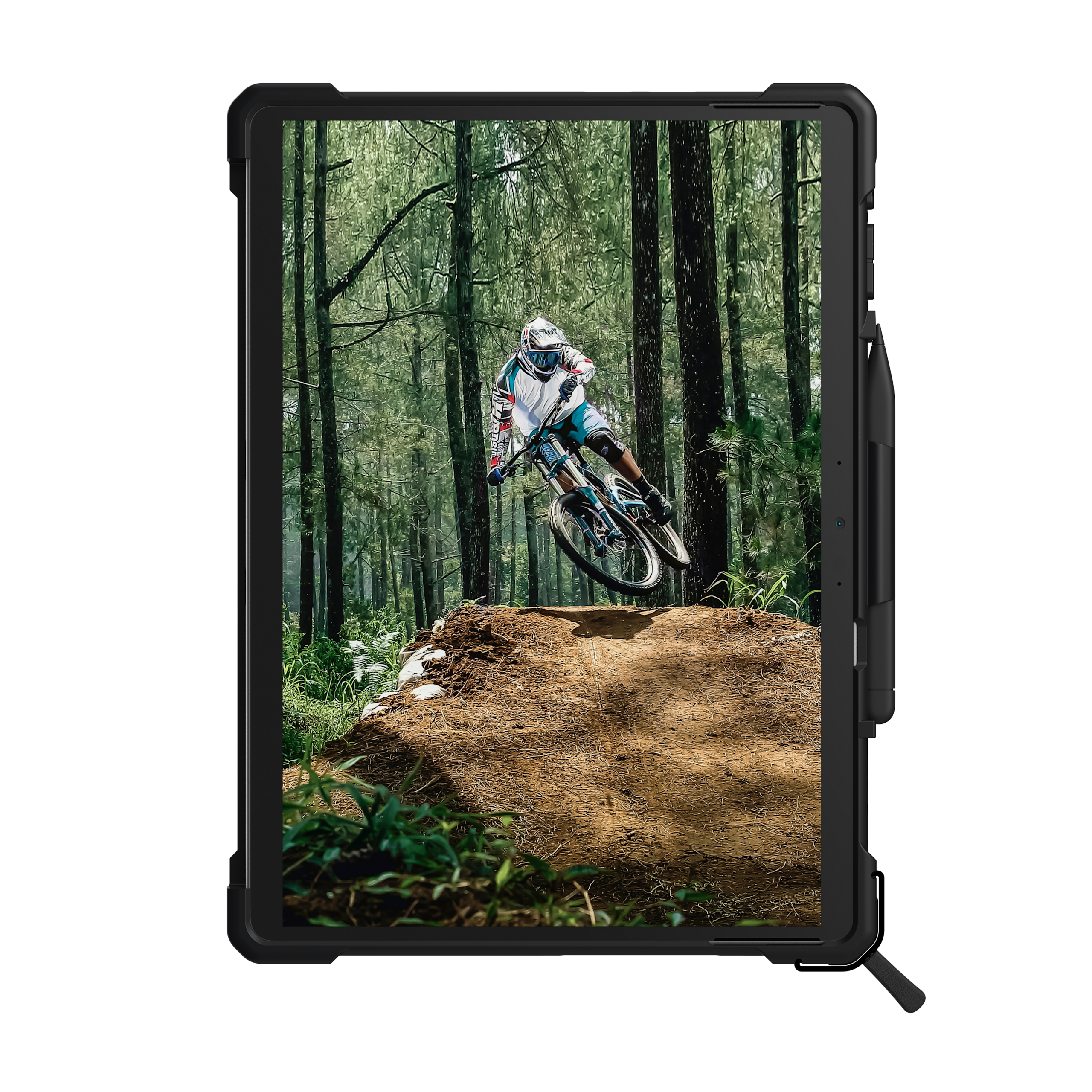 UAG Plasma Surface Pro 9/10 Hülle transparent mit Ständer