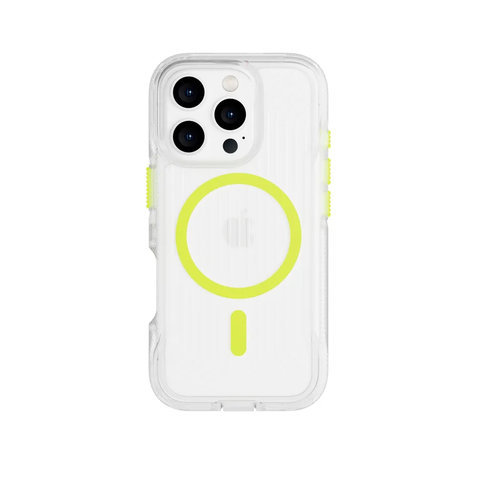 Tech21 FlexPro iPhone 16 Pro Hülle MagSafe Neon Green
