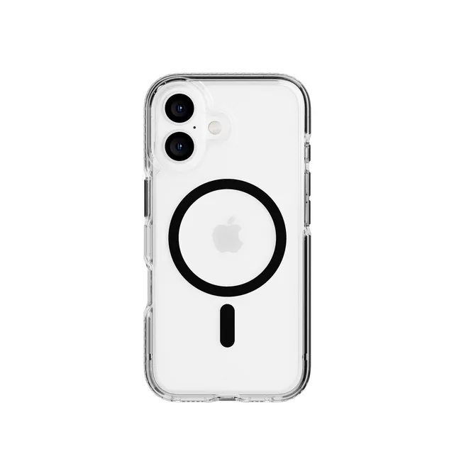 Tech21 EvoCrystal iPhone 16 Handyhülle Schwarz MagSafe