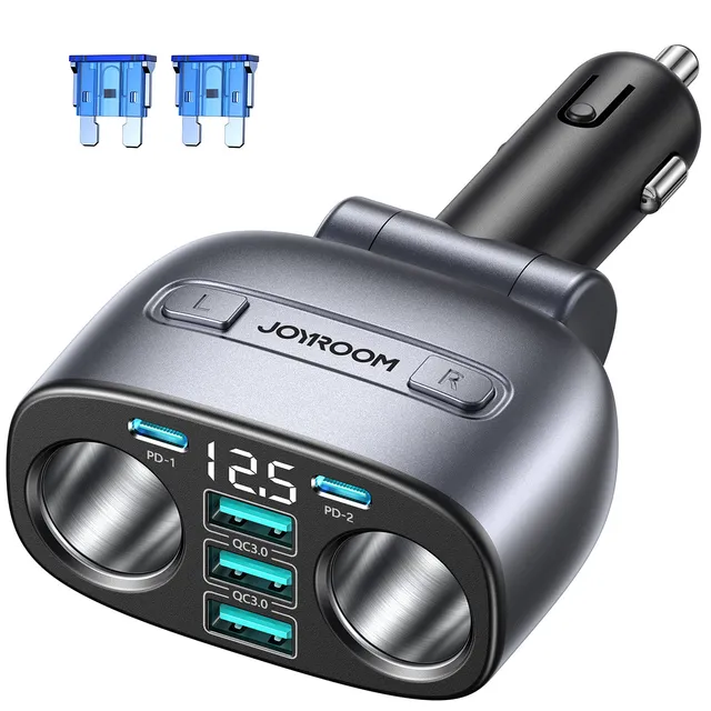 JOYROOM CL51 225W Kfz-Verteiler Space Gray 7-in-1 mit 5 USB