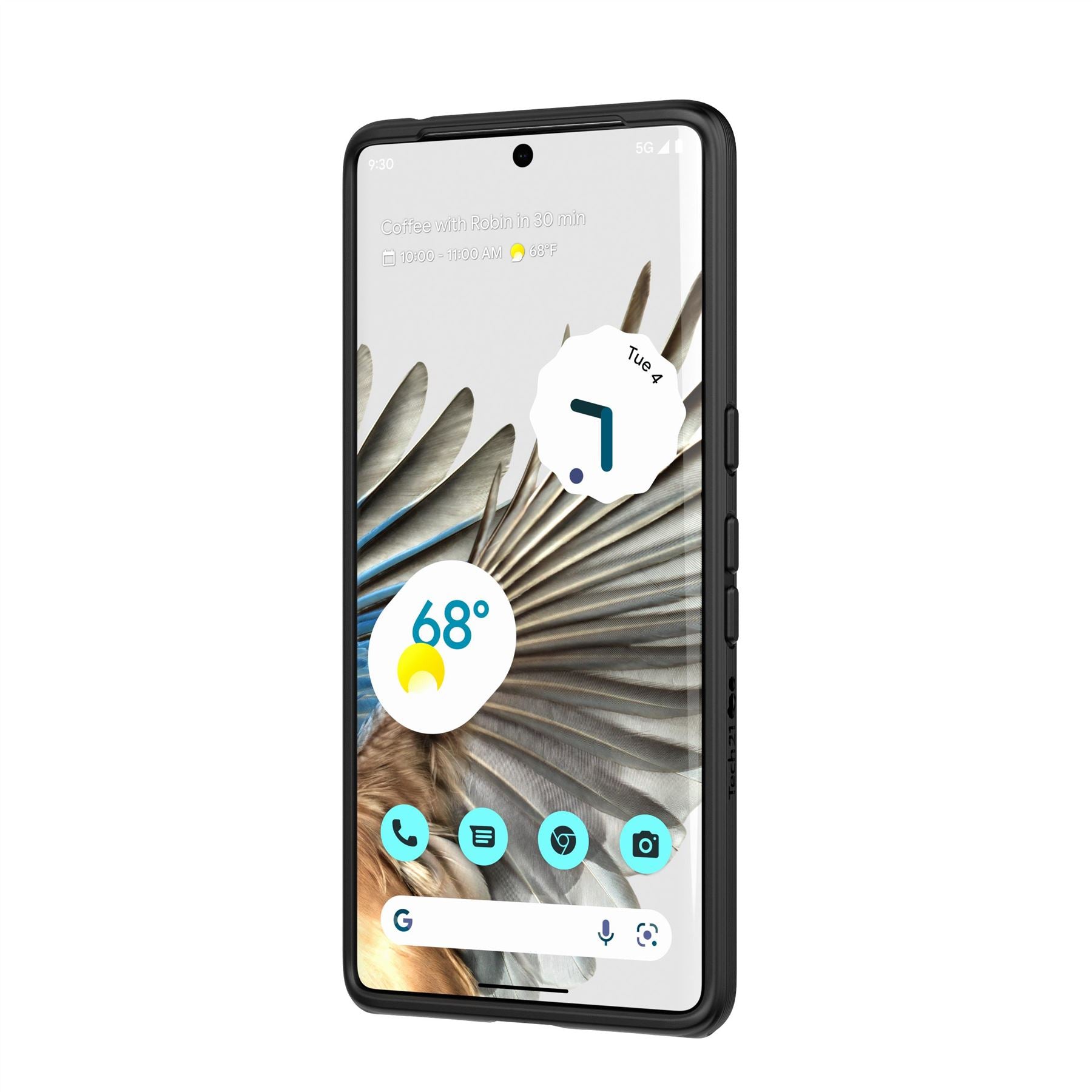 Tech21 EvoLite Pixel 7 Pro Hülle Schwarz 3m Antibakteriell