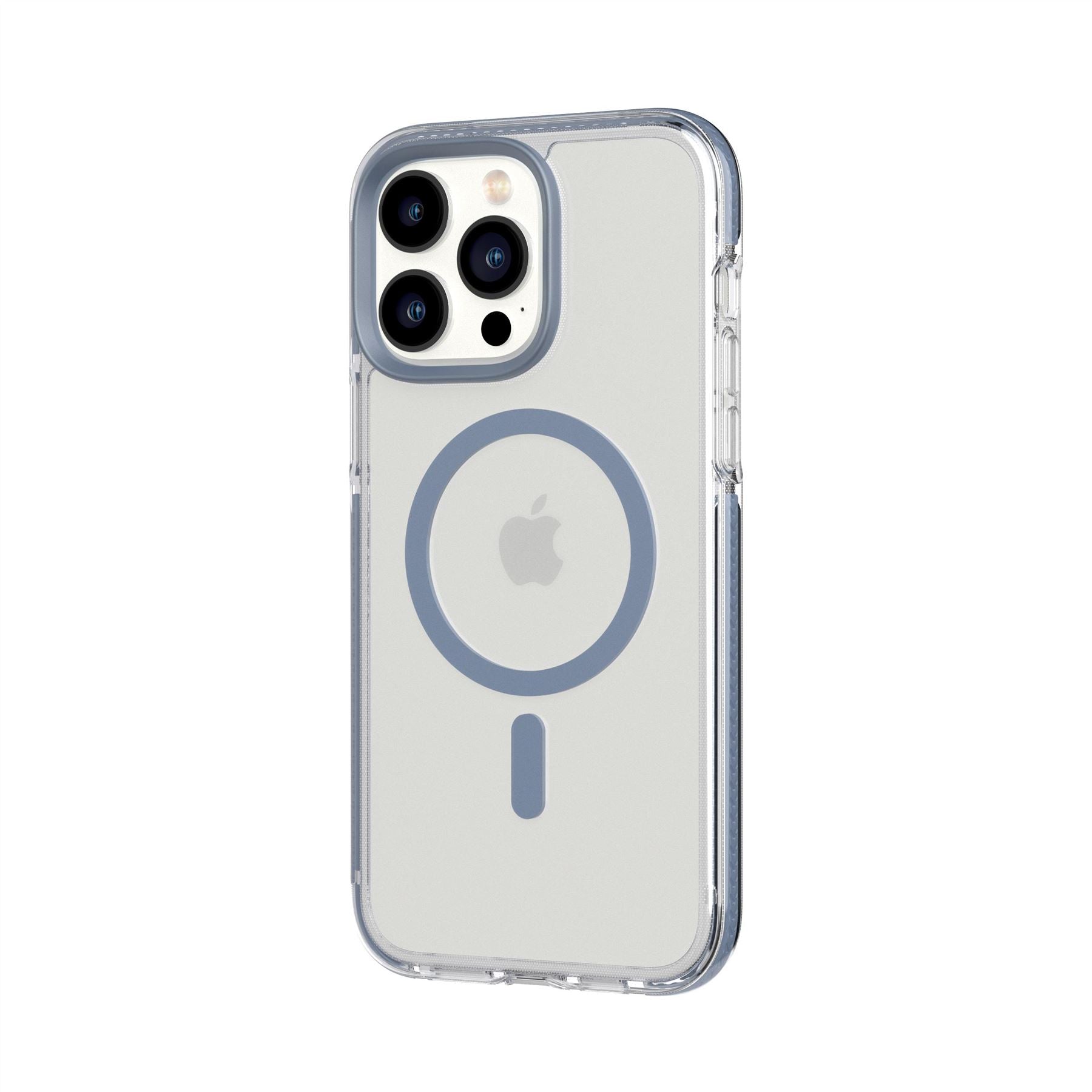 Tech21 EvoCrystal iPhone 14 Pro Max Handyhülle Steel Blue MagSafe