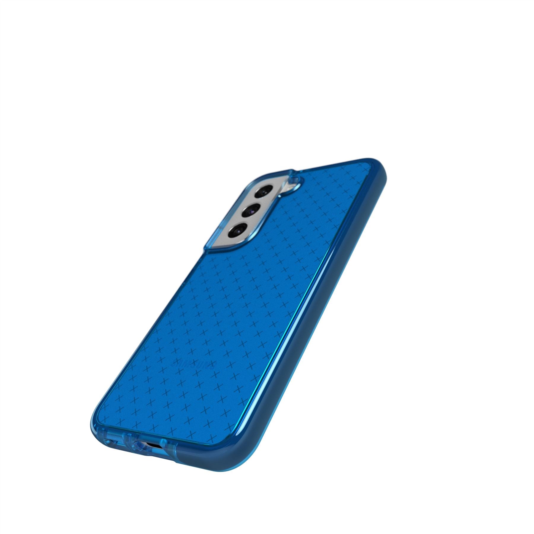 Tech21 EvoCheck Samsung Galaxy S22 Handyhülle Blau 16ft Fallschutz
