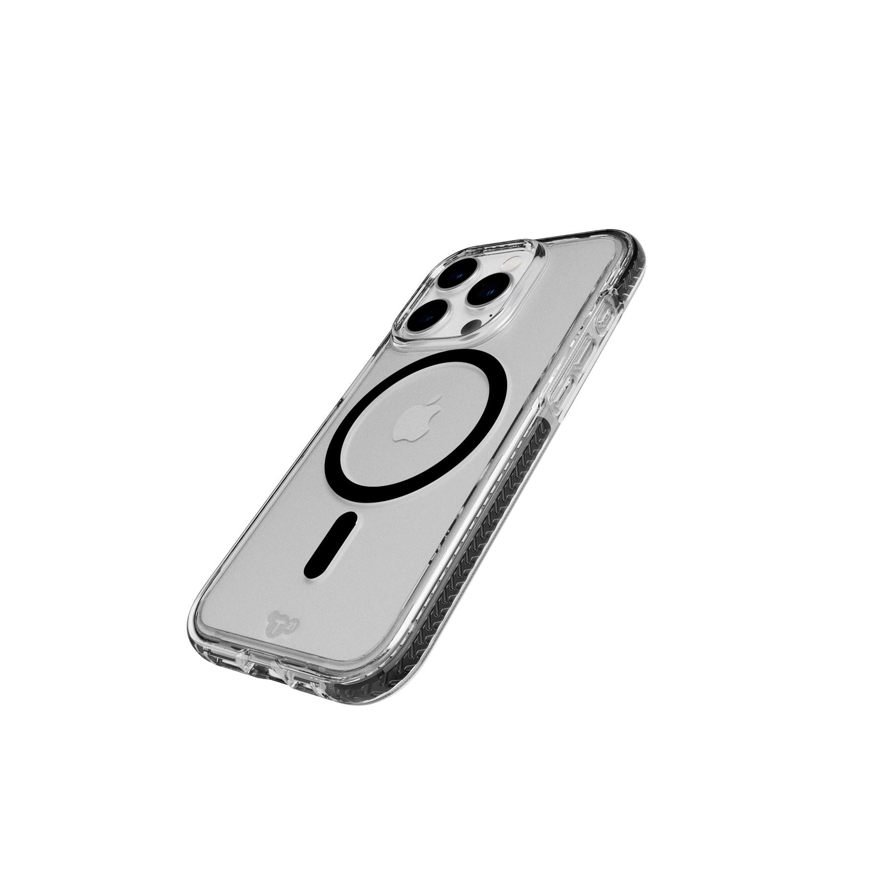 Tech21 EvoCrystal iPhone 15 Pro Hülle MagSafe Graphit Schwarz