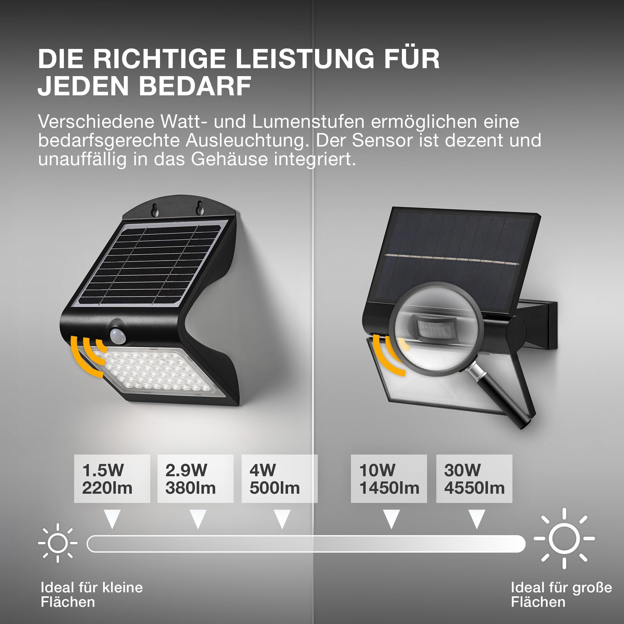 ams OSRAM ENDURA Butterfly Solar-Flutlicht 4W schwarz