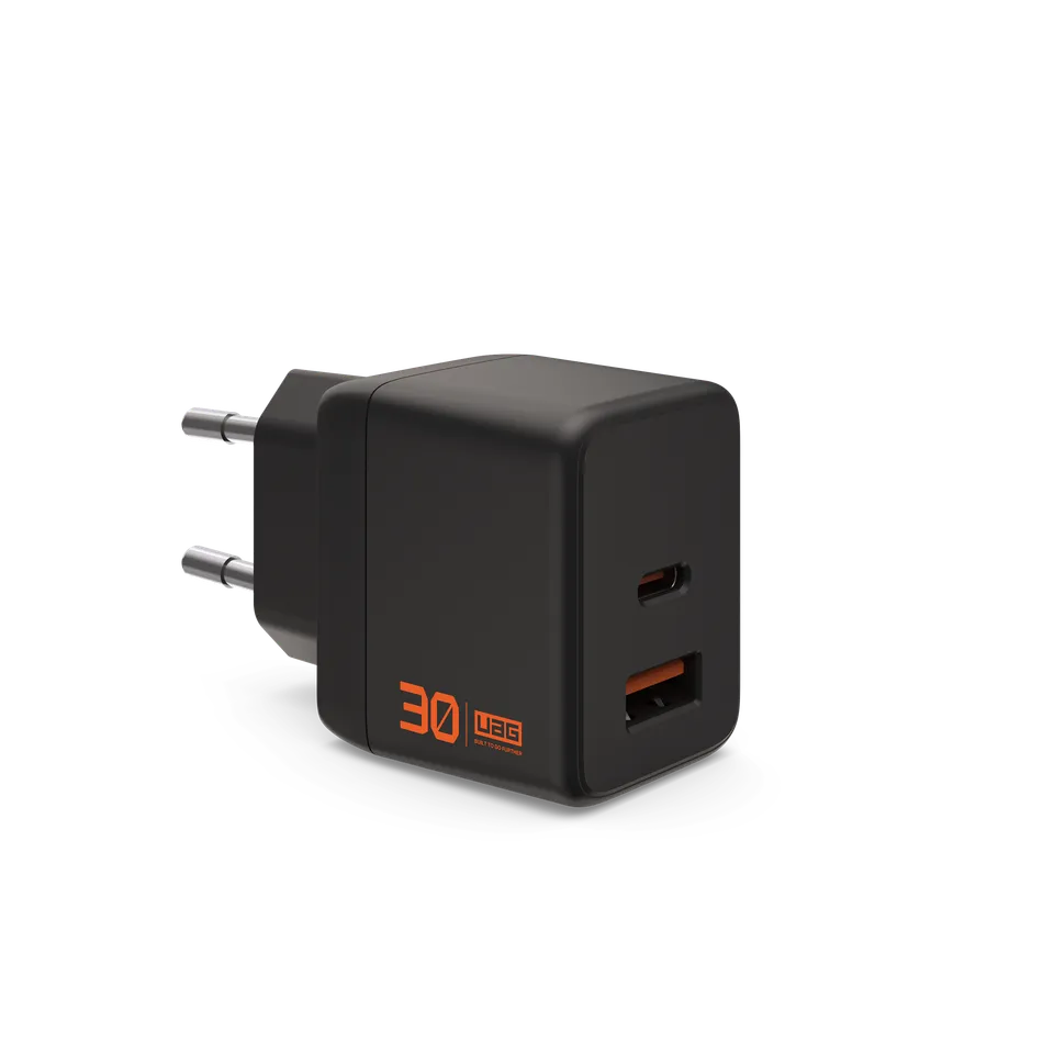 UAG SRGE 30W Wandladegerät USB-C USB-A GaN