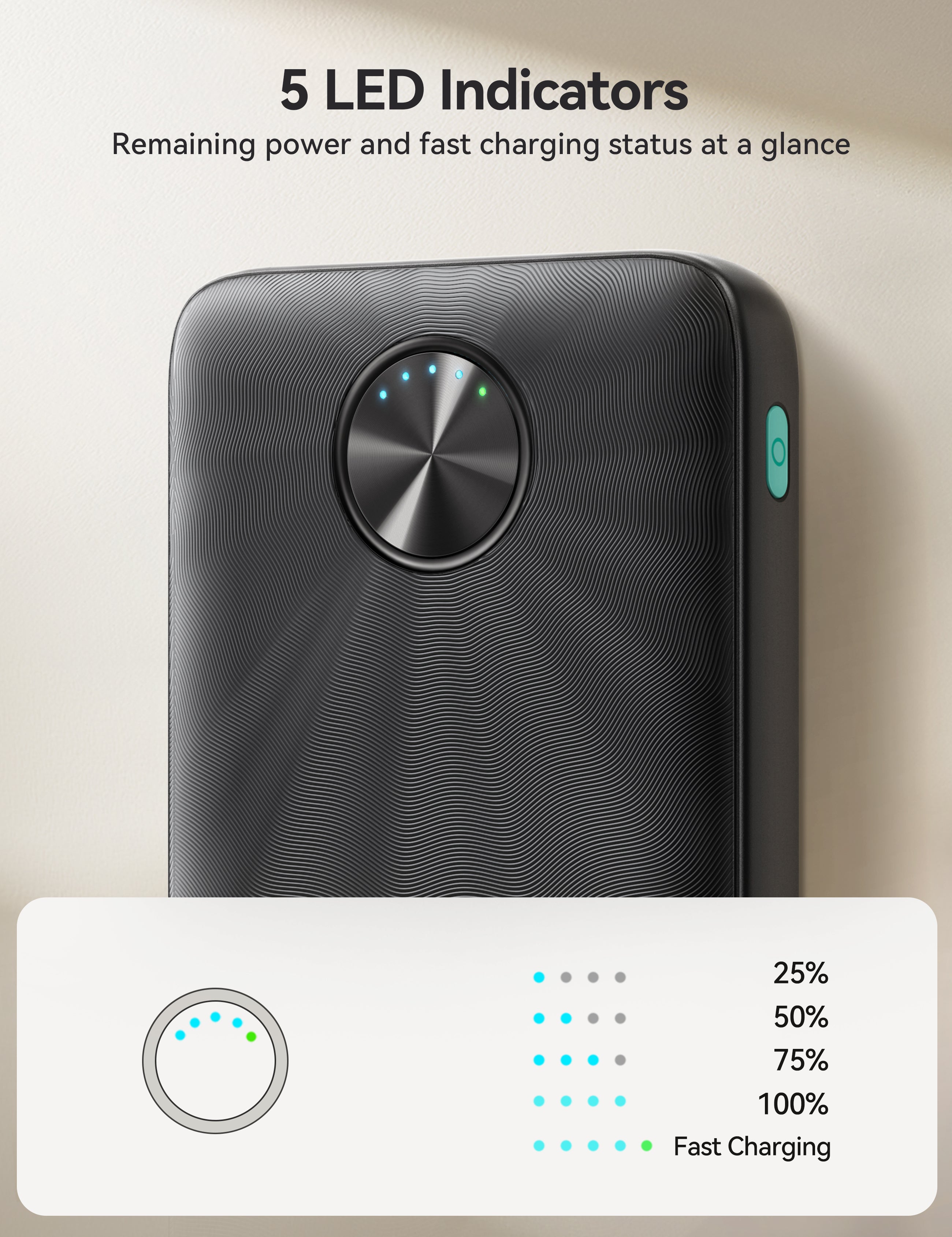 JOYROOM JR-PBF15 Powerbank 10000mAh 22.5W Schwarz
