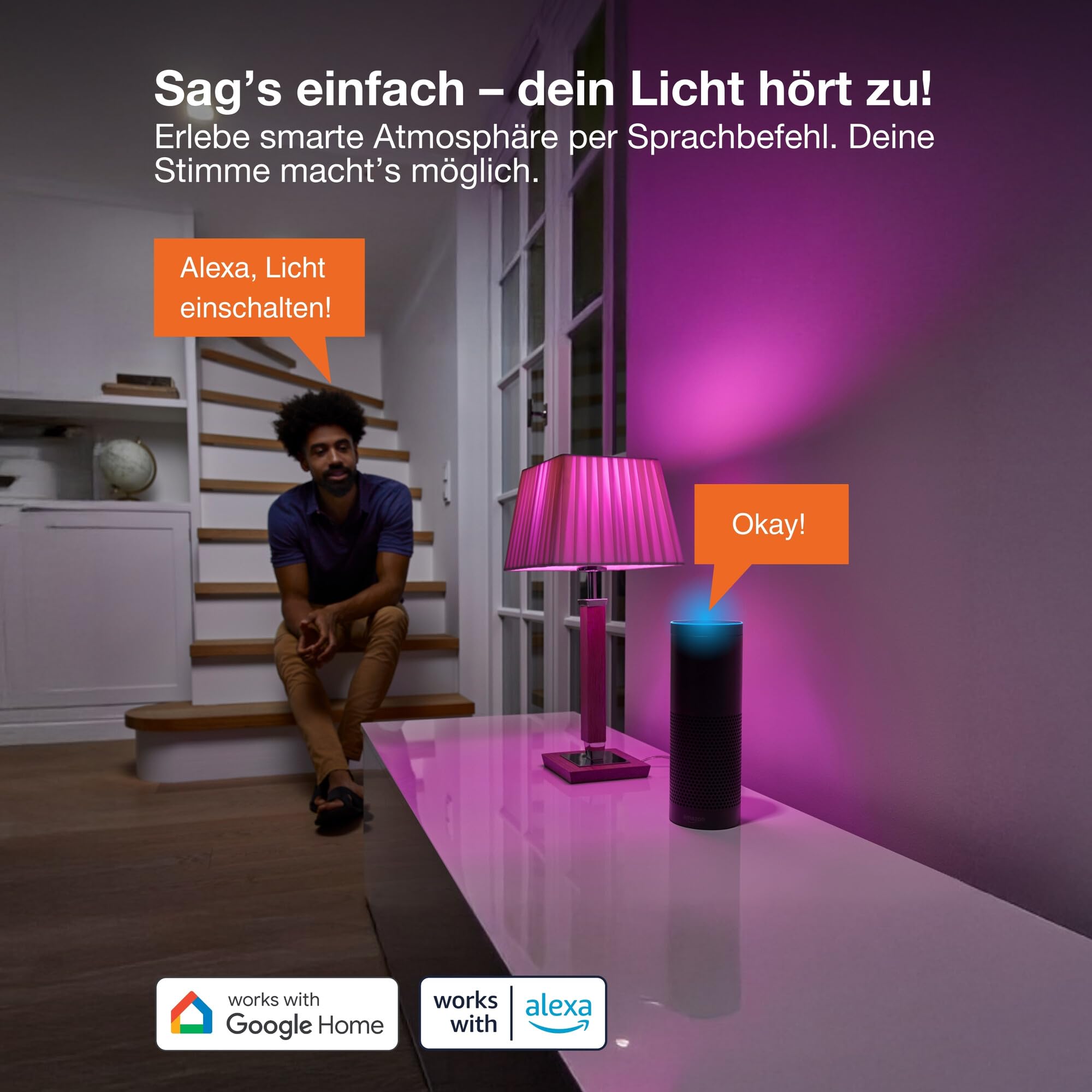ams OSRAM SMART+ A60 LED-Lampe B22D RGBW 1er-Pack
