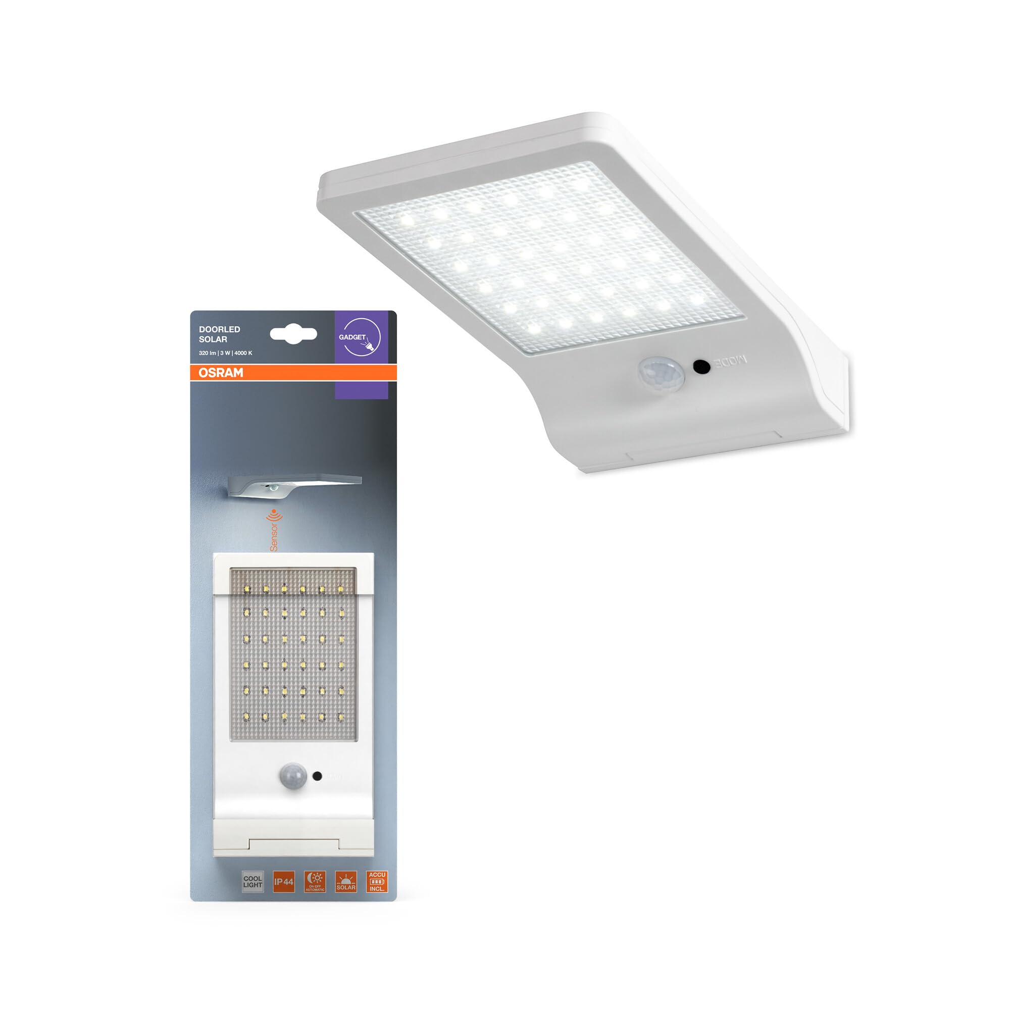 ams OSRAM SMART+ Door Solarleuchte weiß 4000K Sensor