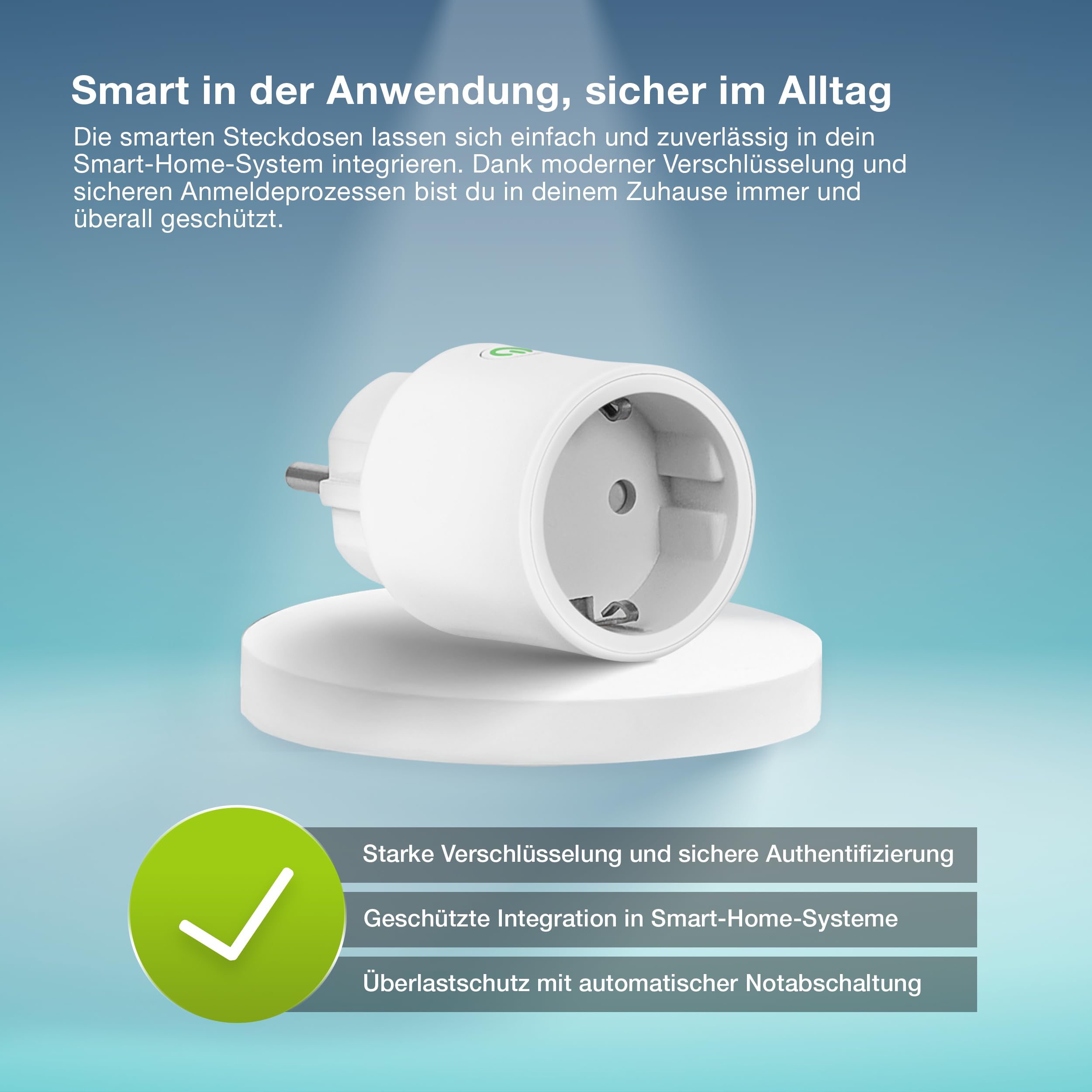 ams OSRAM SMART+ Alexa Steckdose Matter WiFi 2300W 1er-Pack