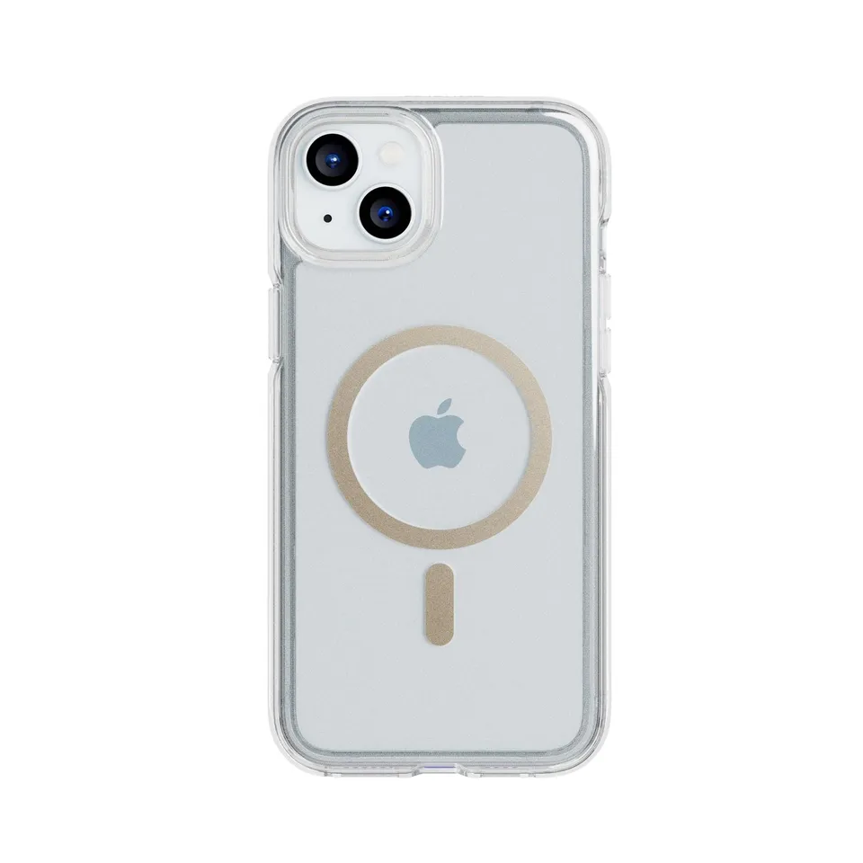 Tech21 FlexQuartz iPhone 15 Plus Handyhülle Gold MagSafe