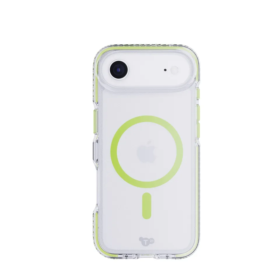 Tech21 EvoCrystal Glow iPhone Air Hülle Grün Klar Glow