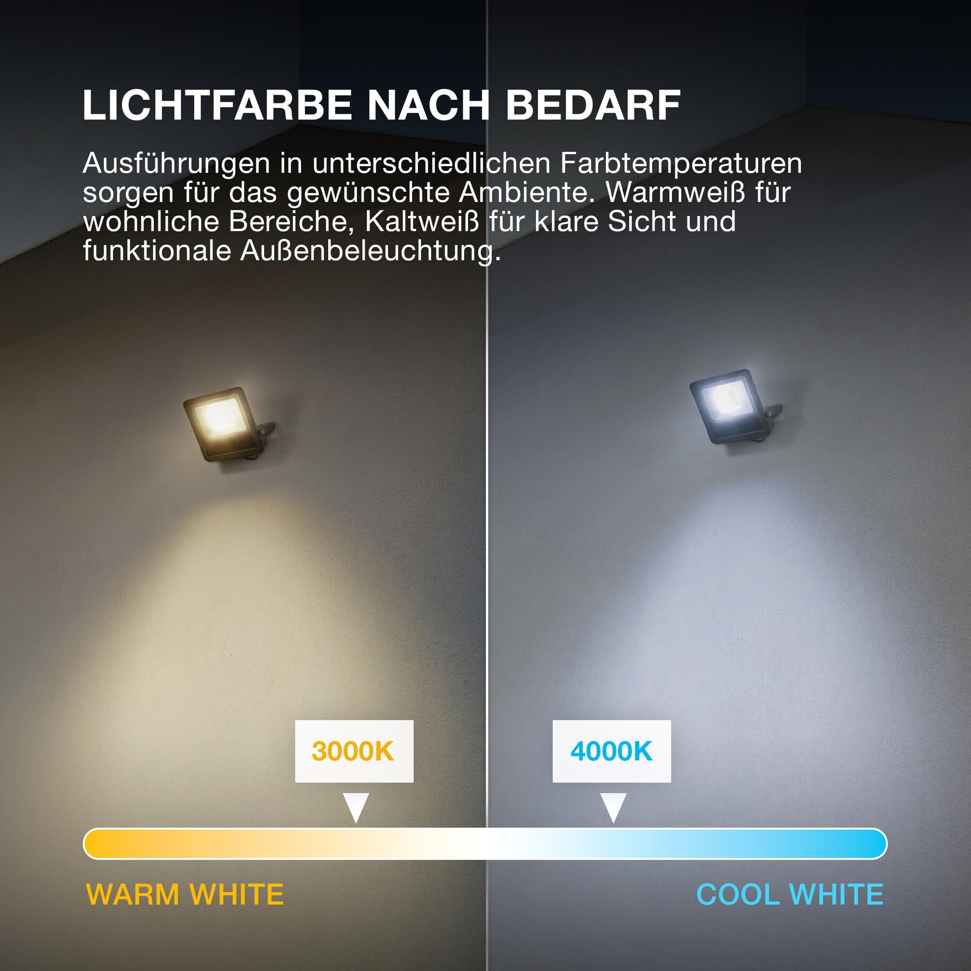 OSRAM SMART+ Endura Flood LED-Fluter 20W 3000K weiß IP65